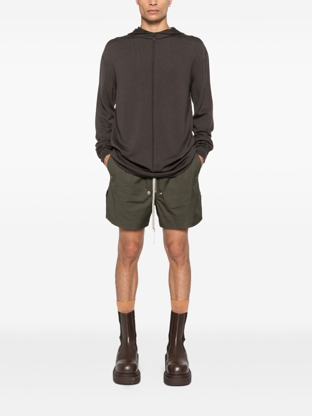 RICK OWENS Relaxed Fit Heavy Cotton Poplin Boxers - Size 48