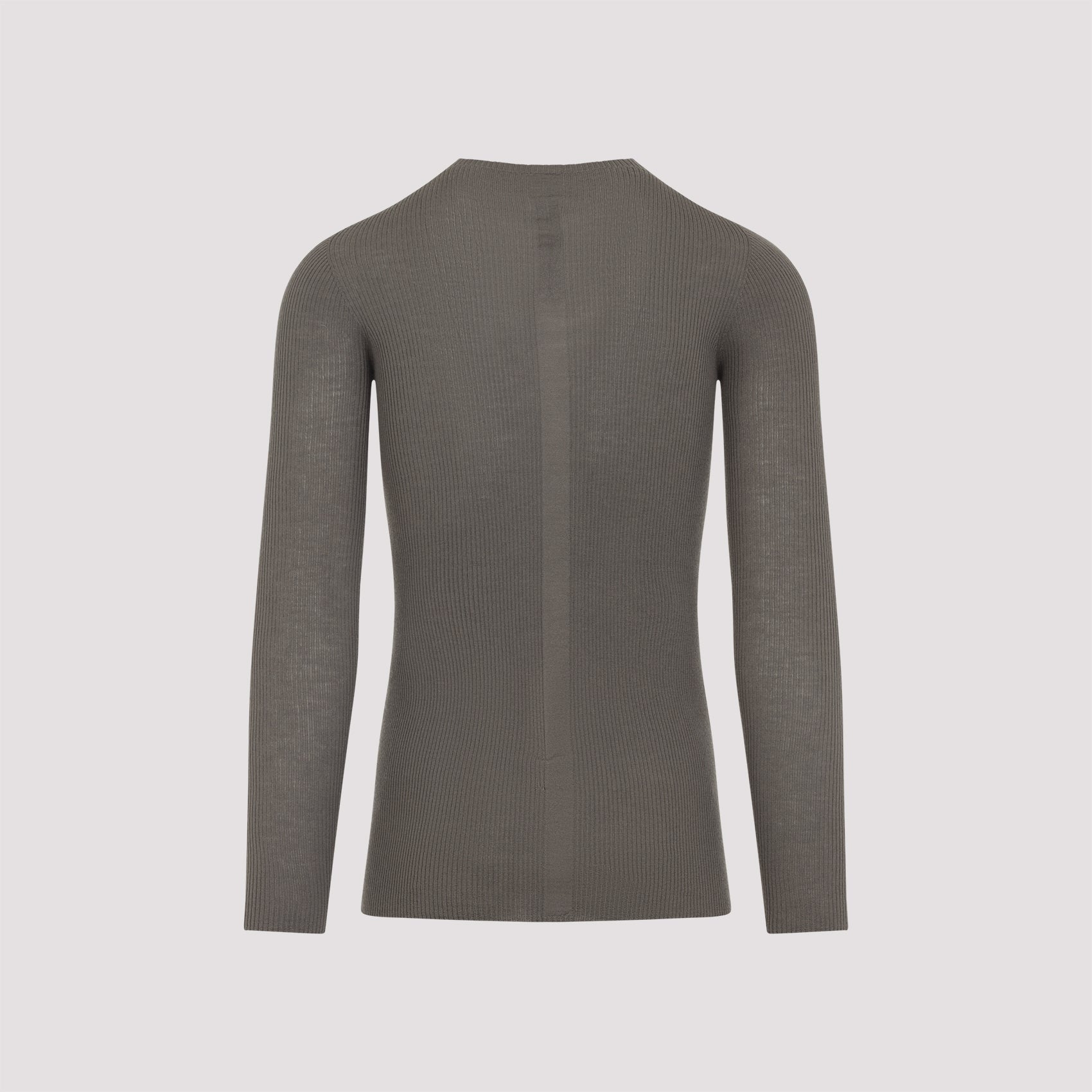 RICK OWENS Ribbed Round Neck Sweater for Men