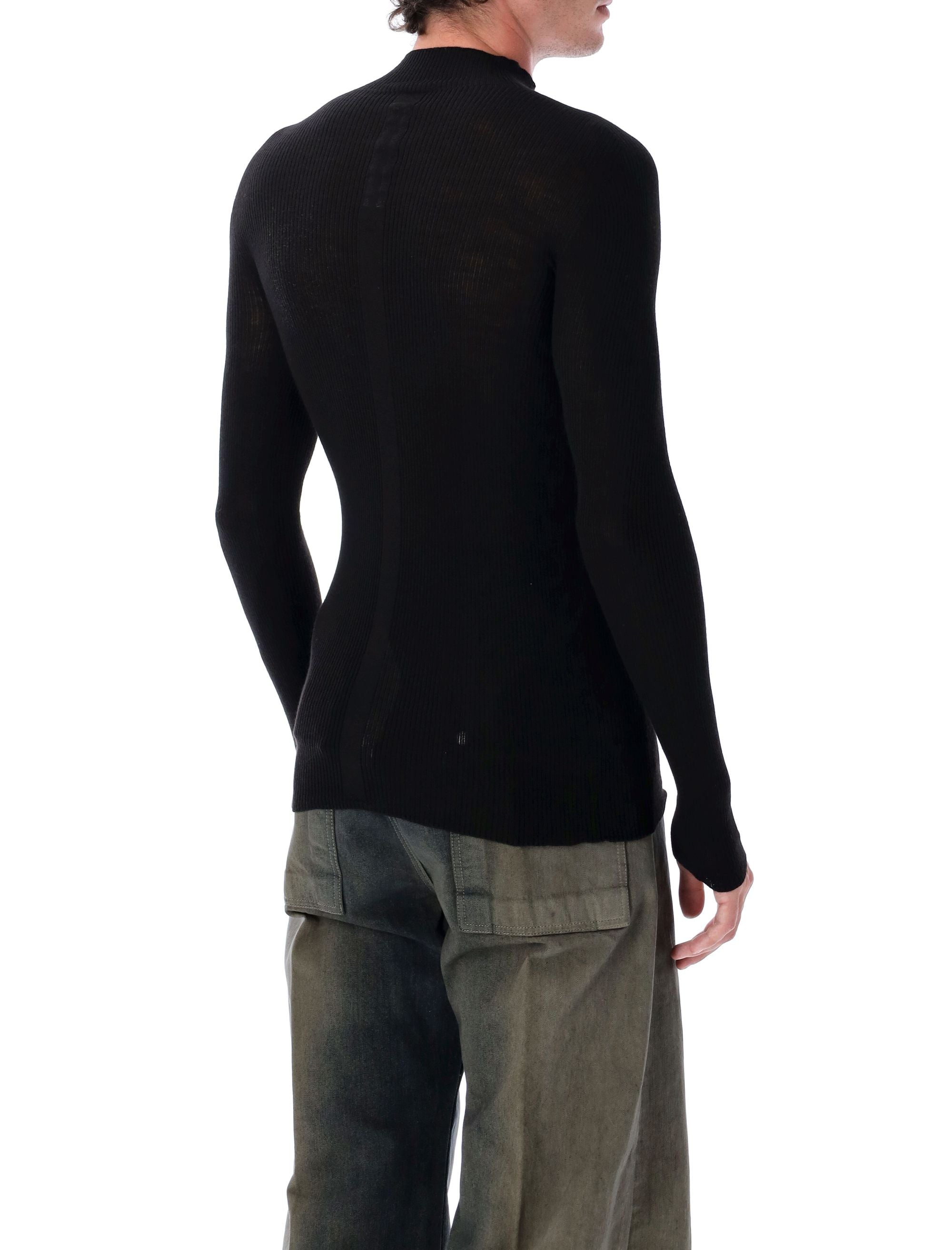 RICK OWENS Ribbed Lupe Knit Sweater