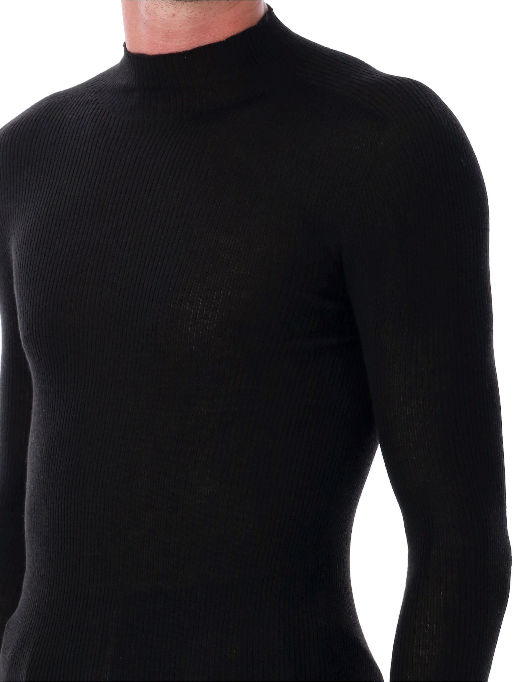 RICK OWENS Ribbed Lupe Knit Sweater