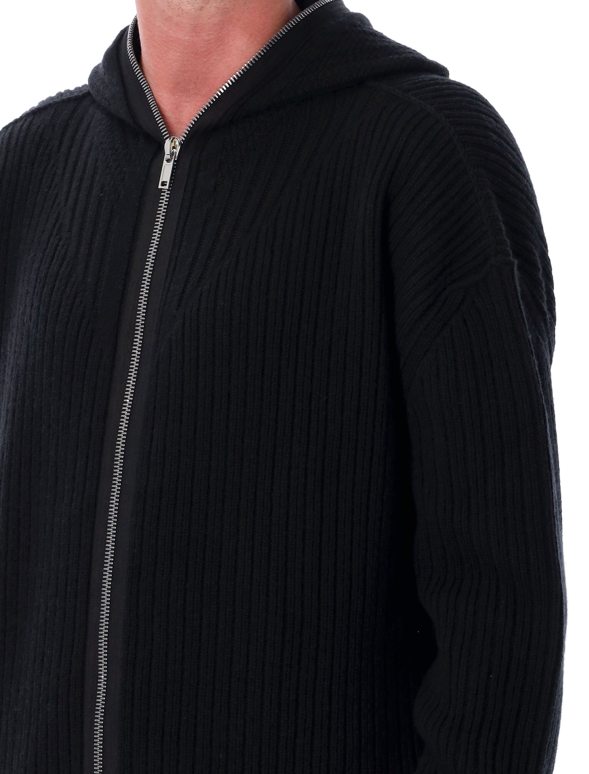 RICK OWENS Men's Gimp Zipped Hoodie