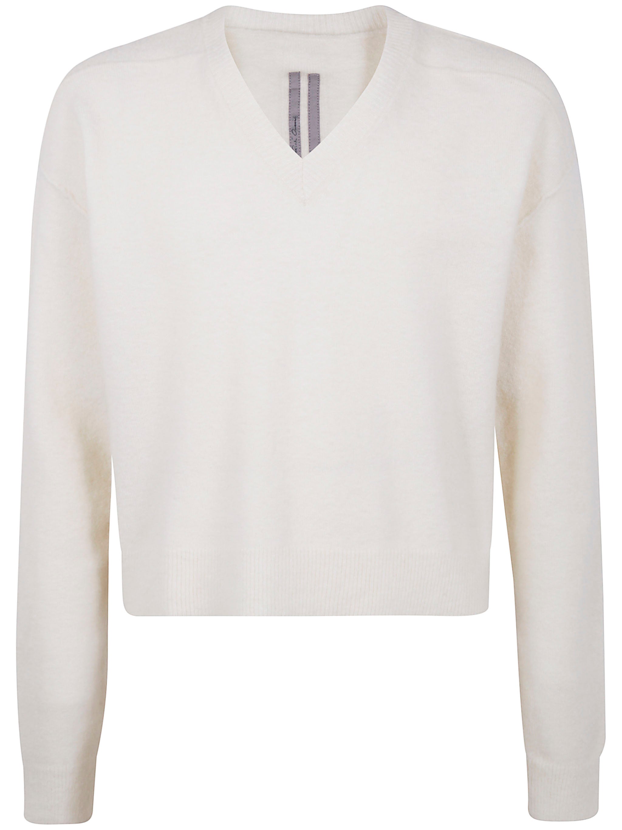 RICK OWENS V Neck Sweater for Men - FW25 Collection