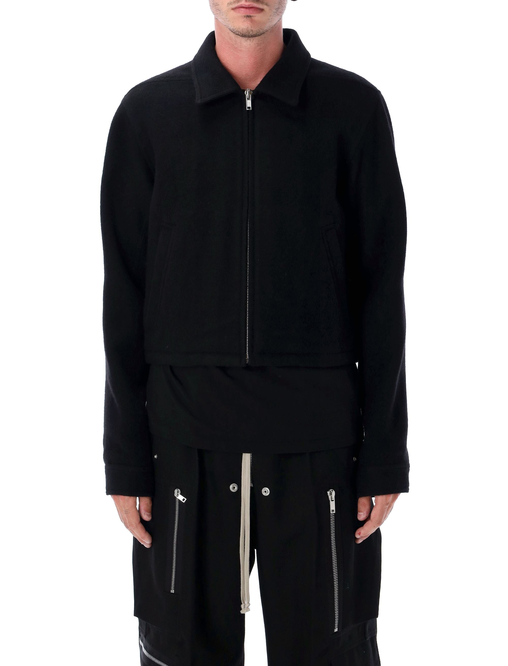 RICK OWENS Men's Wool Jacket with Unique Design - Size 50