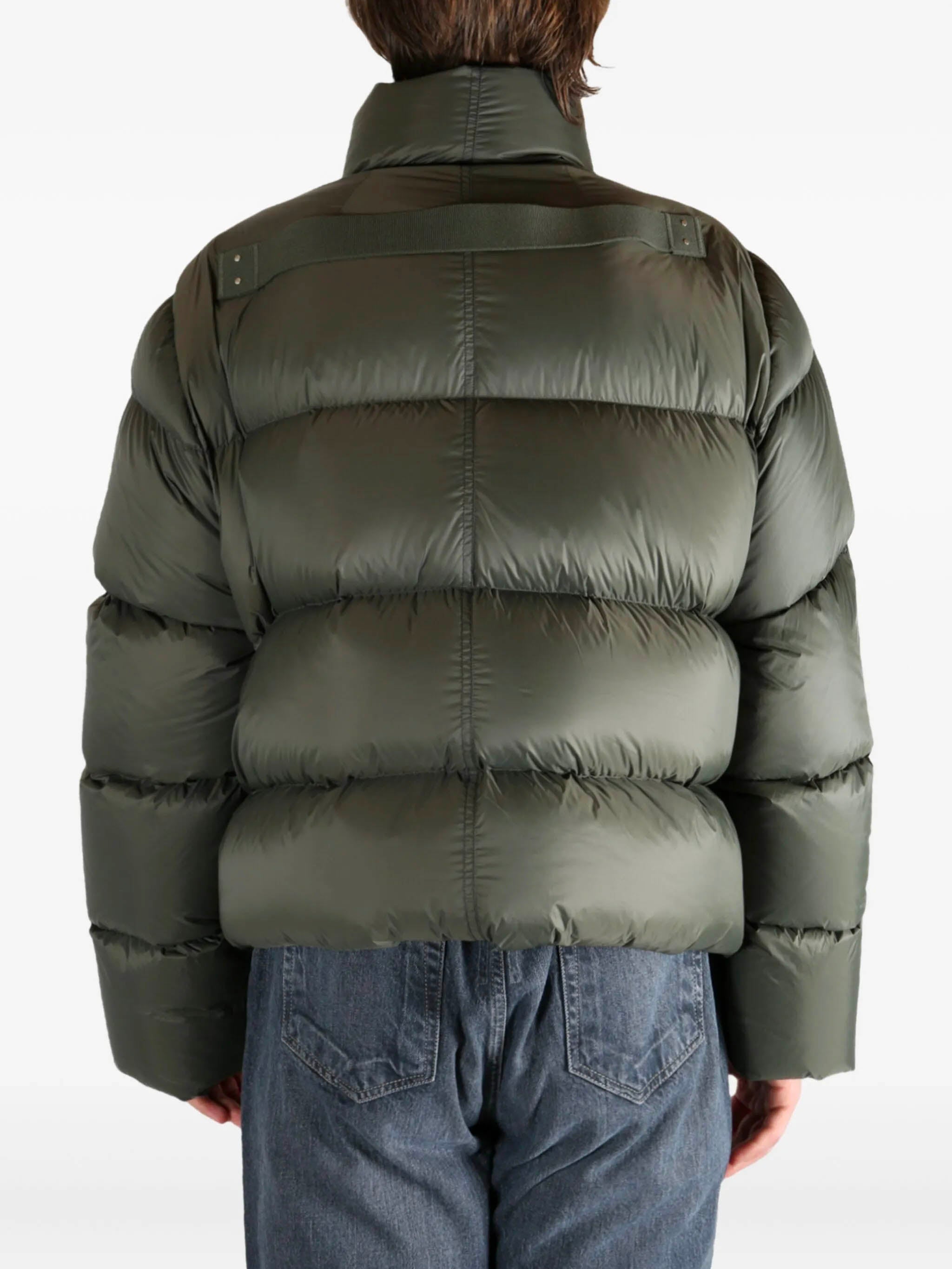 RICK OWENS High-Neck Padded Jacket - Size 48