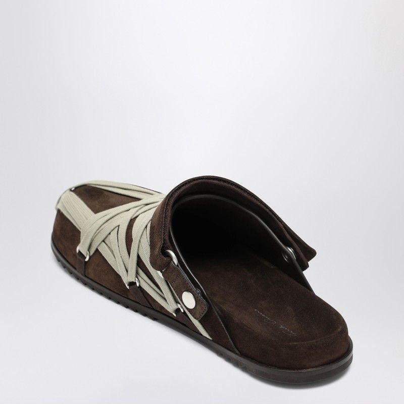 RICK OWENS Megalance Flat Granola Sandals for Men