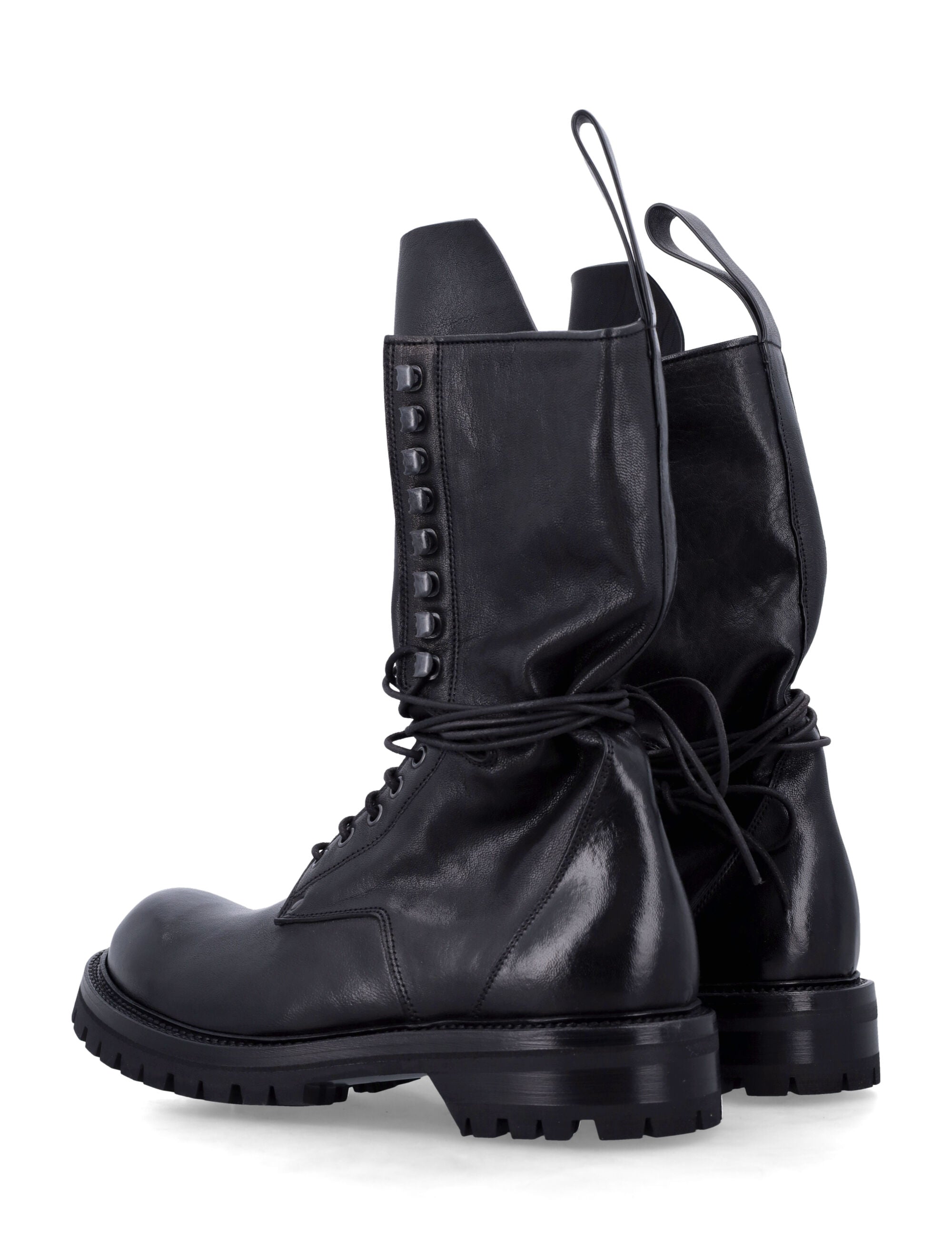 RICK OWENS Army Laced Boot - Men’s Footwear - FW25