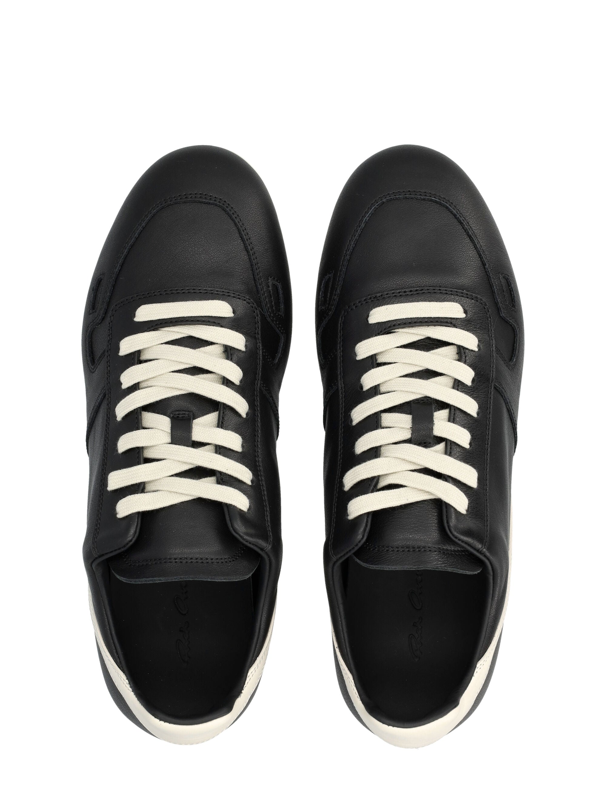 RICK OWENS Premium Leather Sneakers for Men - FW25 Collection