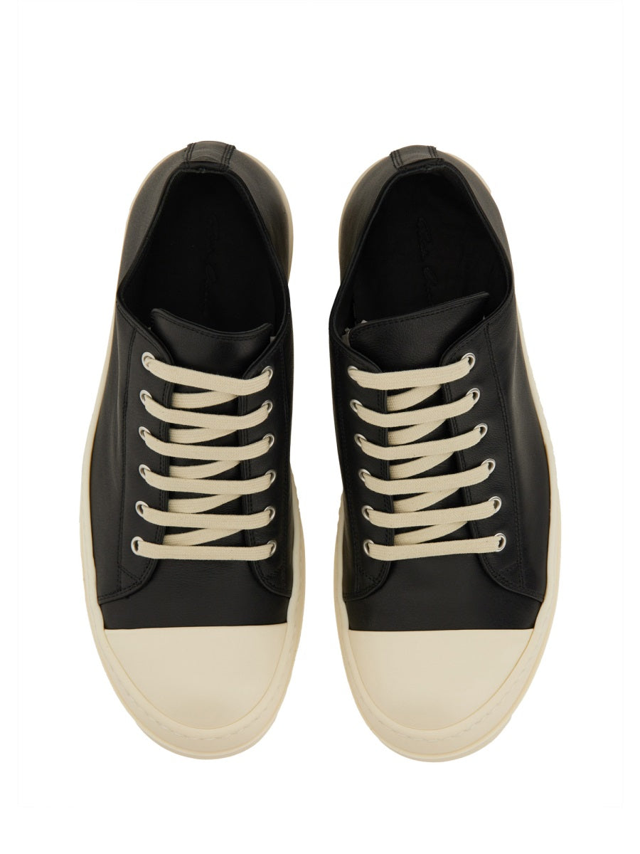 RICK OWENS Premium Leather High-Top Sneakers for Men