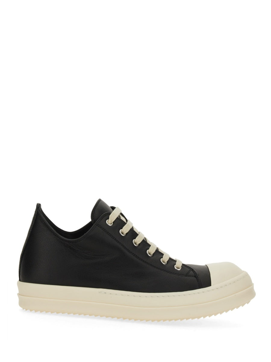 RICK OWENS Premium Leather High-Top Sneakers for Men