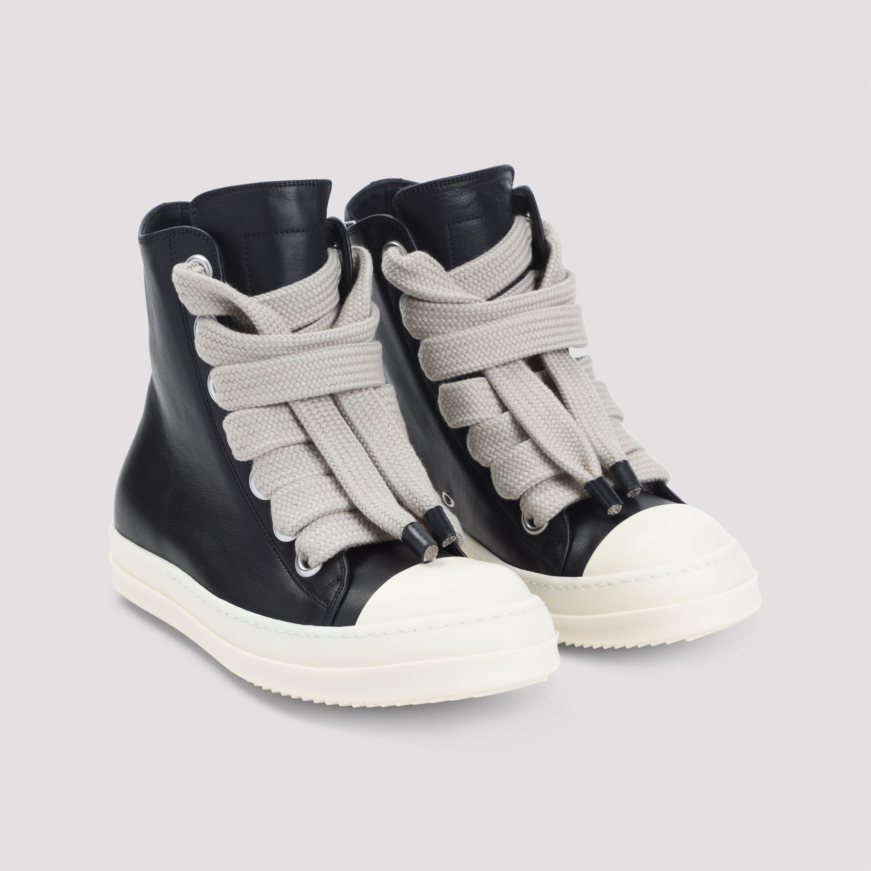RICK OWENS Jumbolace Leather Sneakers for Men