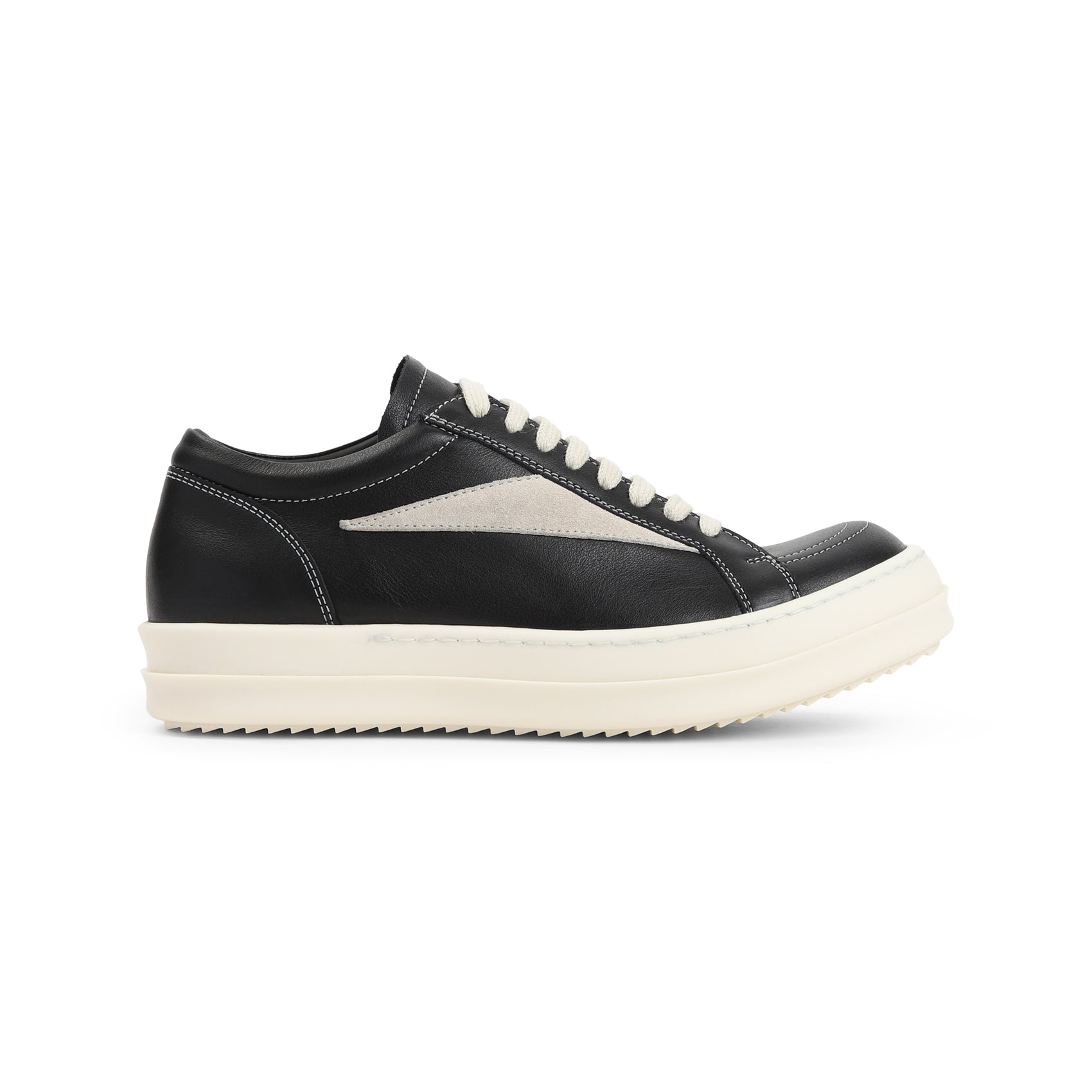 RICK OWENS Leather High-Top Sneakers for Men - FW25 Collection