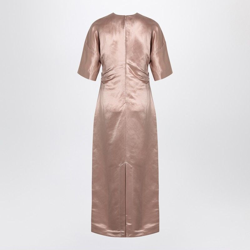LOULOU STUDIO Long Elegant Dress in Linen and Silk