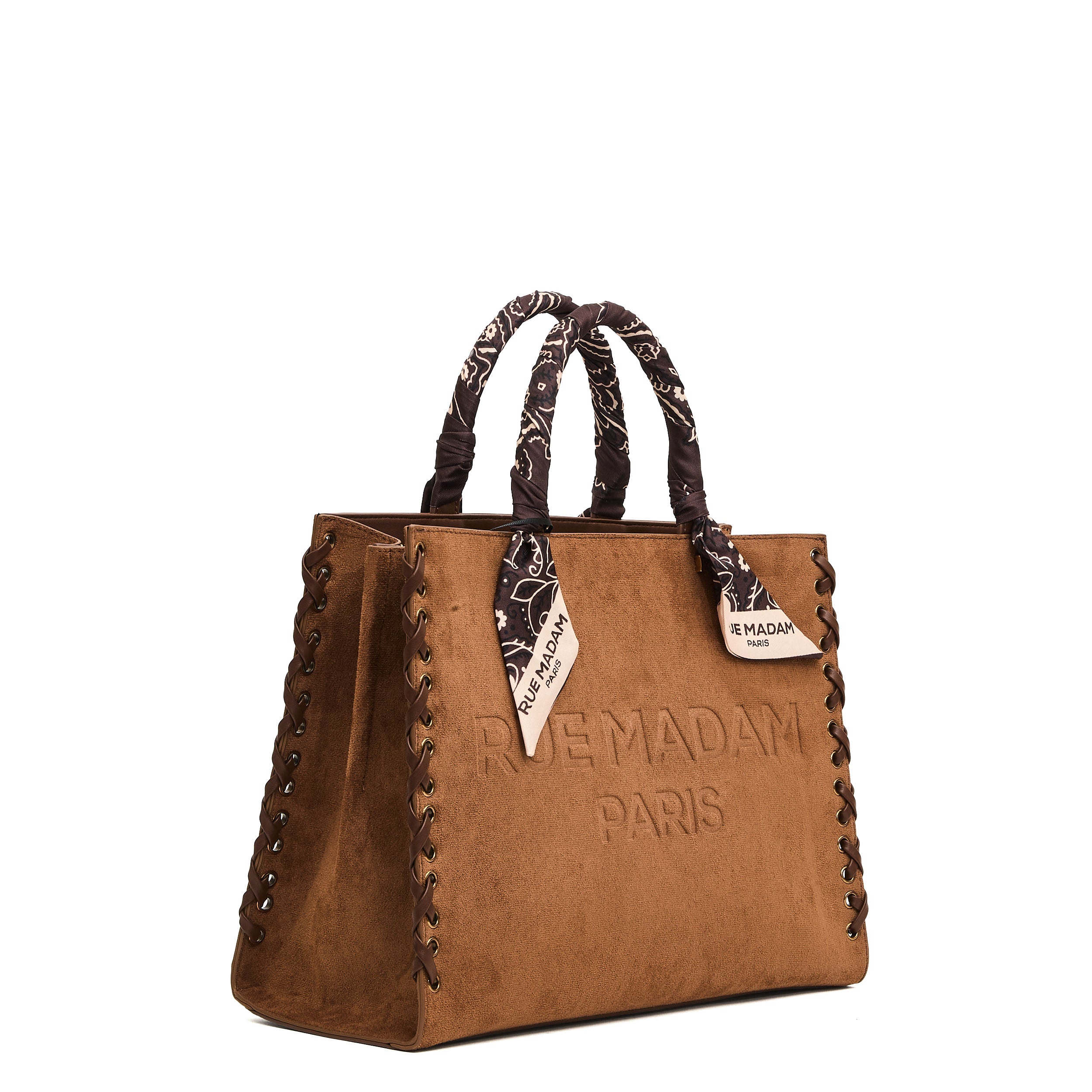 RUE MADAME Tote Handbag with Bandana