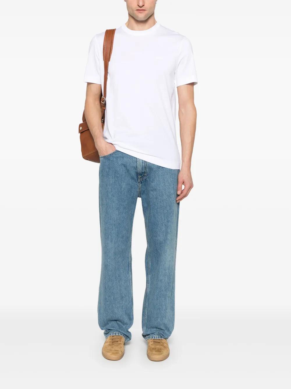 ZEGNA Logo Embroidered Tee