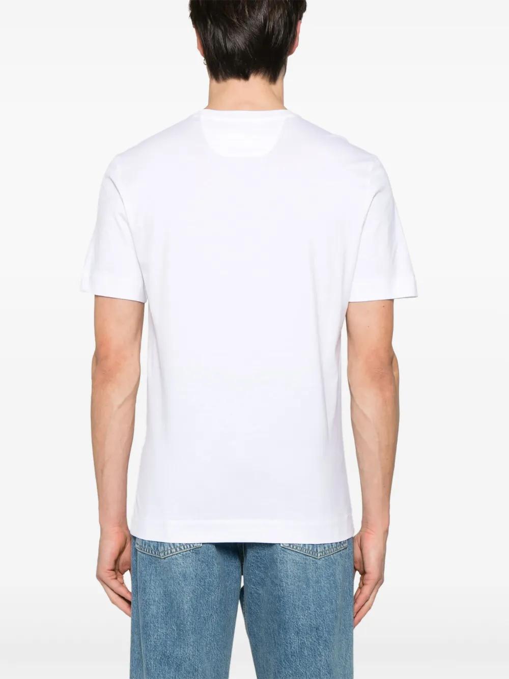 ZEGNA Logo Embroidered Tee