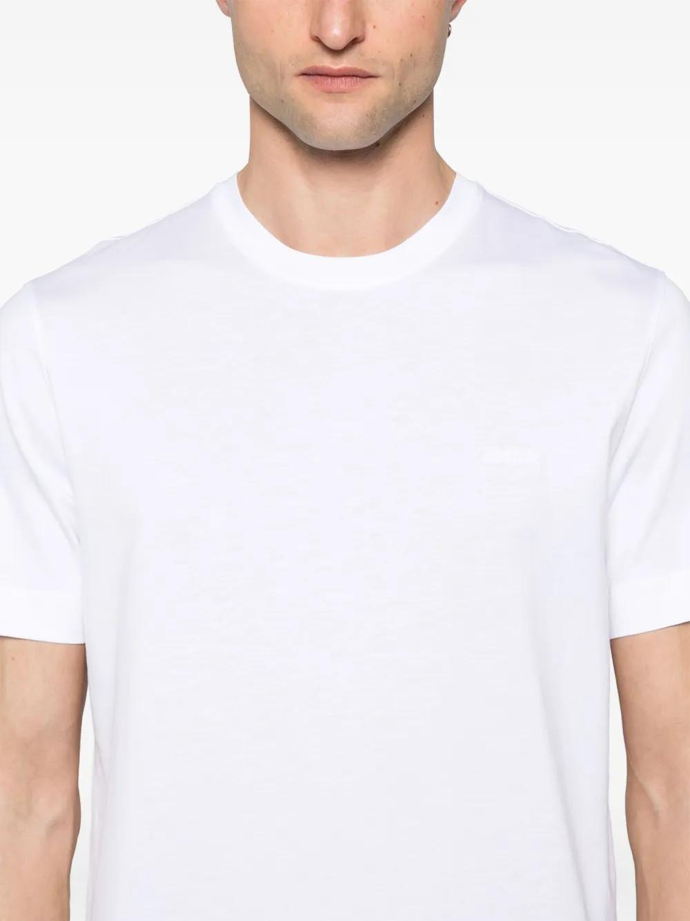 ZEGNA Logo Embroidered Tee
