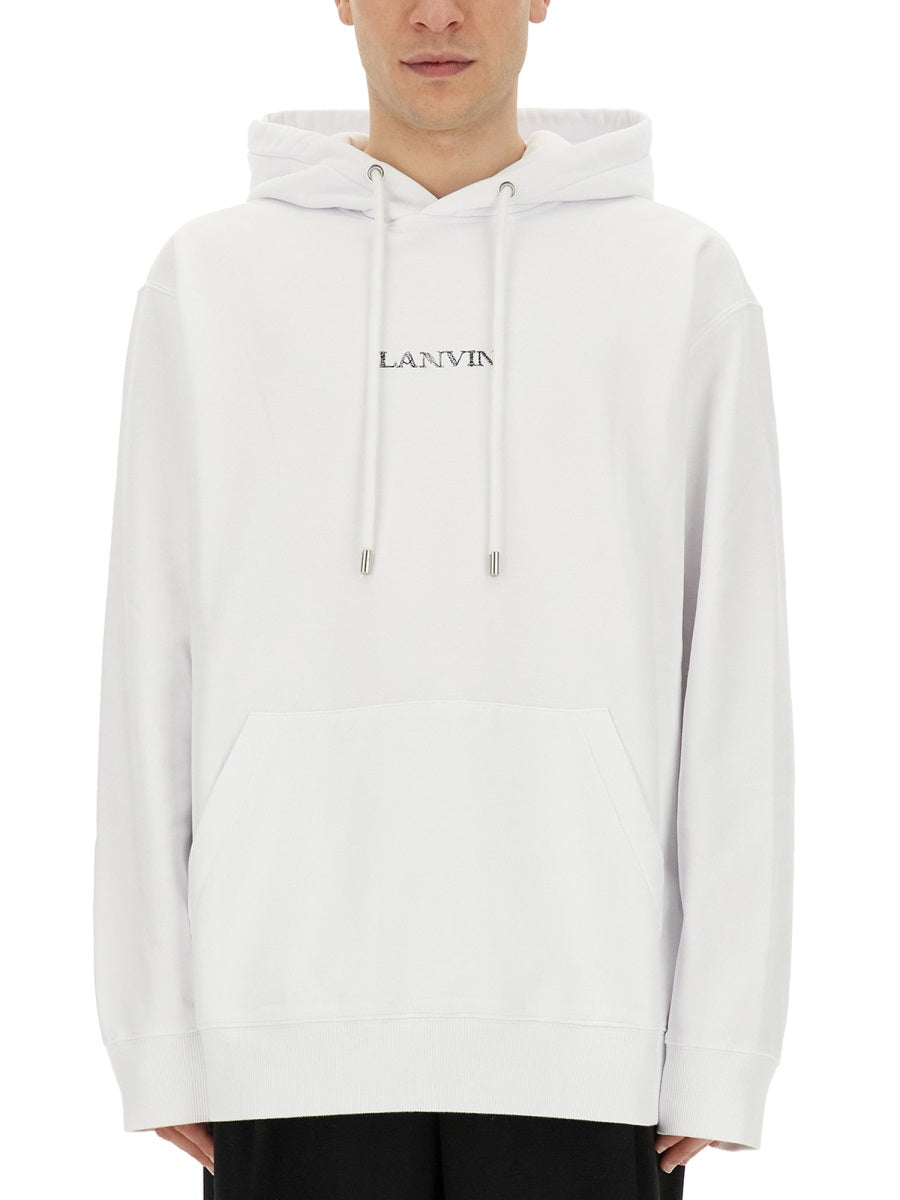LANVIN Regular Fit Logo Sweatshirt - Size L