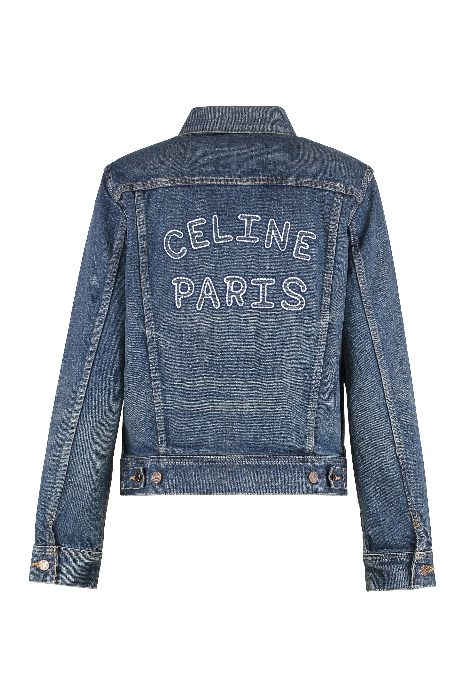 CELINE Classic Denim Jacket with Pocket Detail for Women