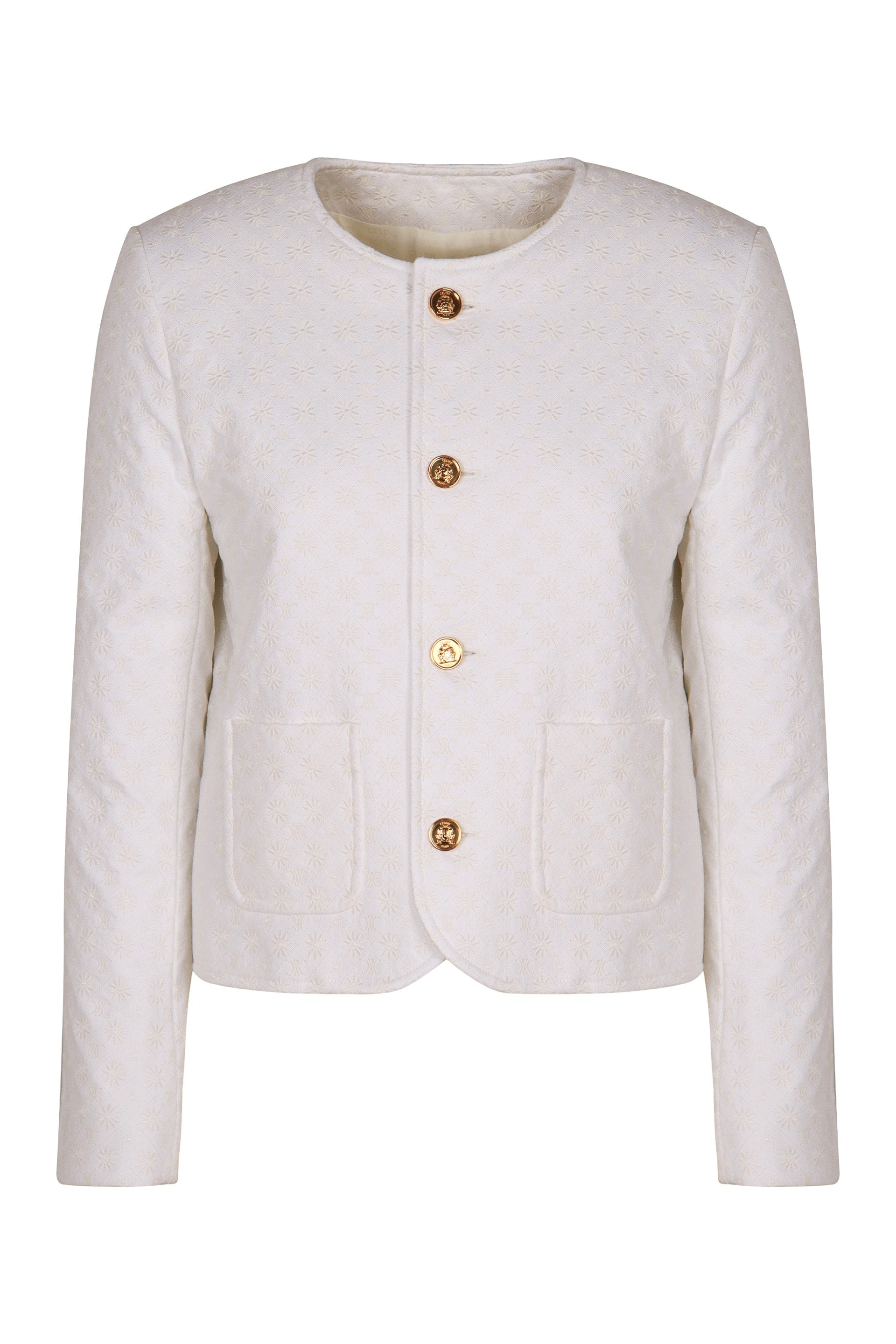 CELINE Mini Chelsea Button-Front Cotton Jacket