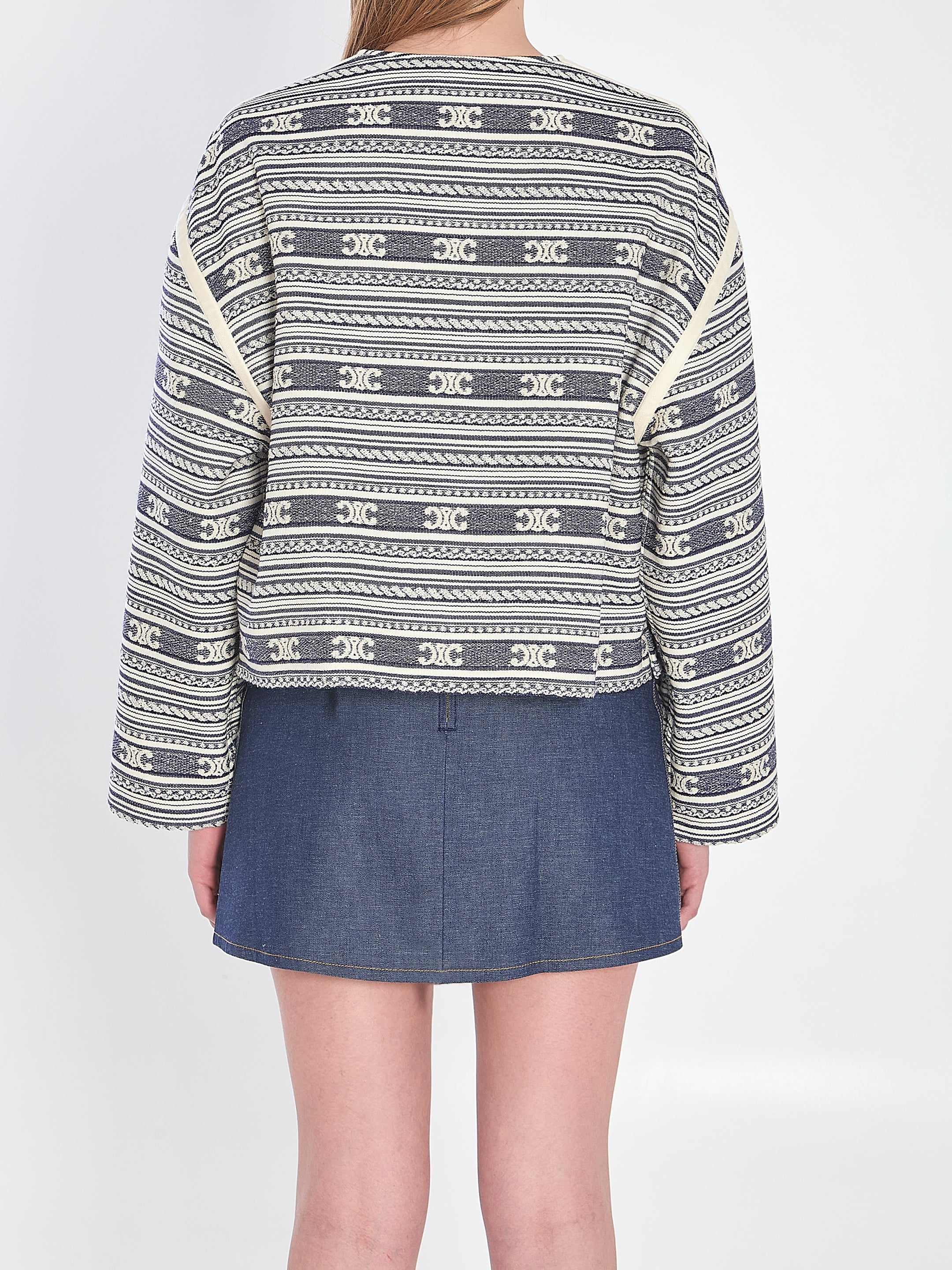 CELINE Classic Striped Jacket - Size 38