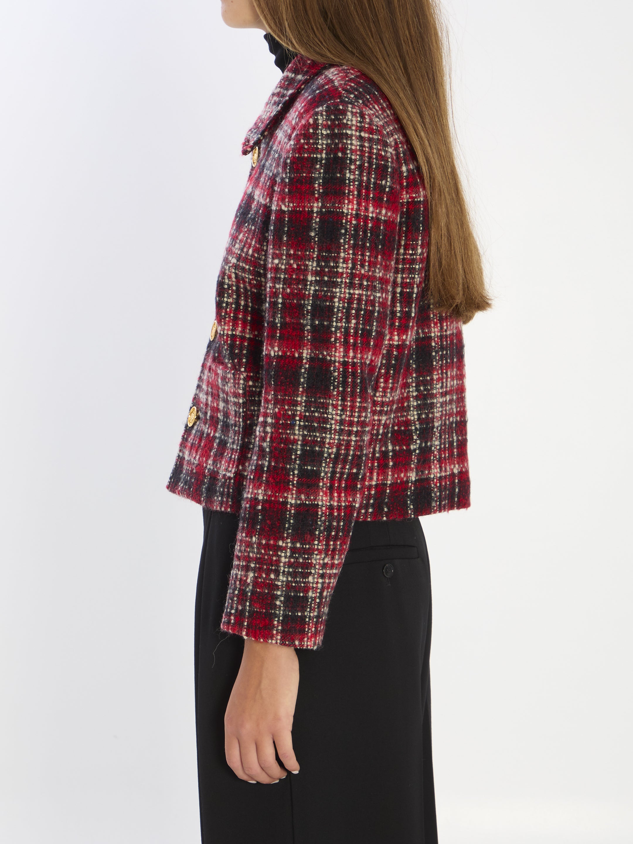 CELINE Tailored Wool Jacket with Shoulder Pads - Size 38