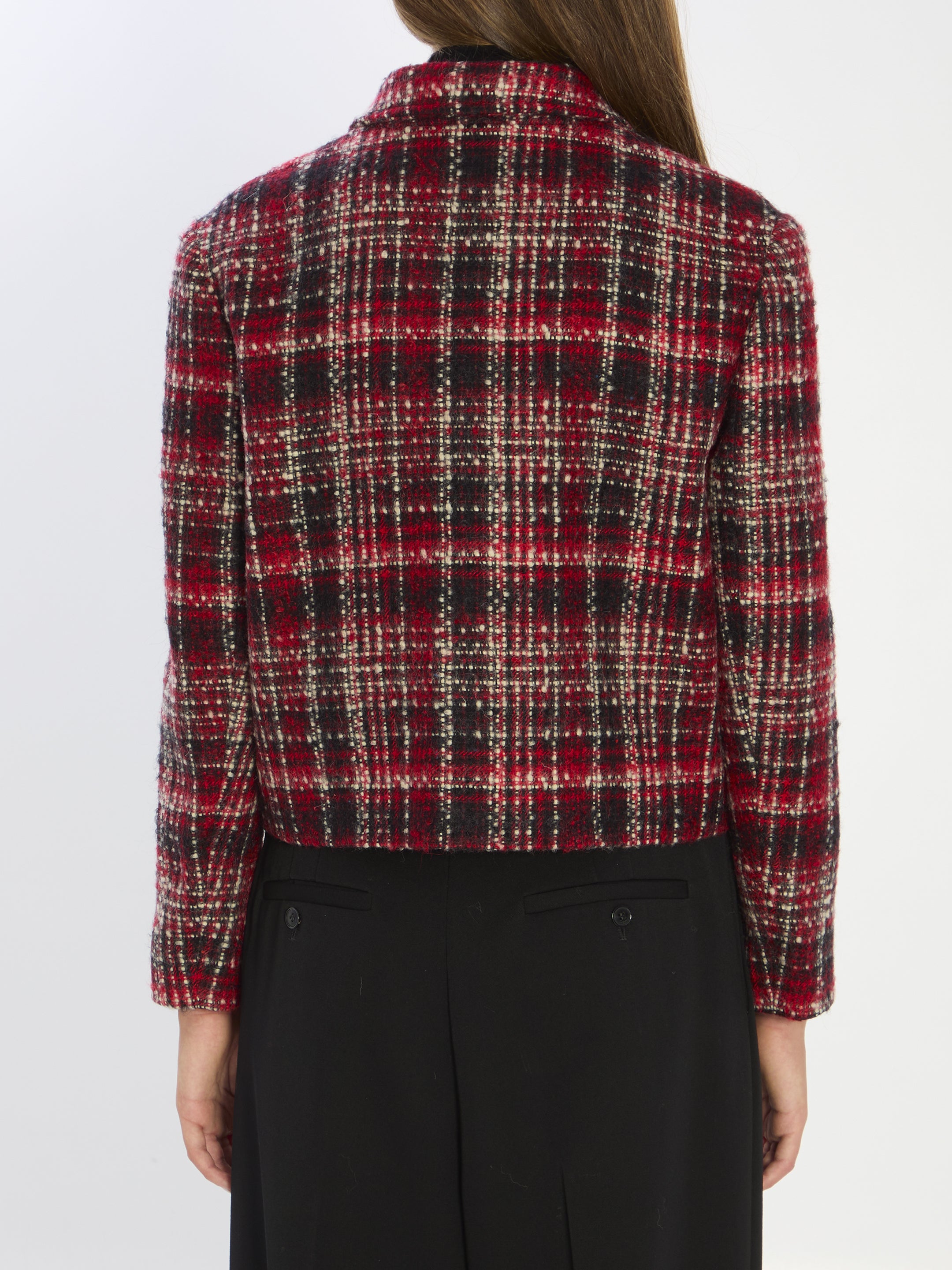 CELINE Tailored Wool Jacket with Shoulder Pads - Size 38