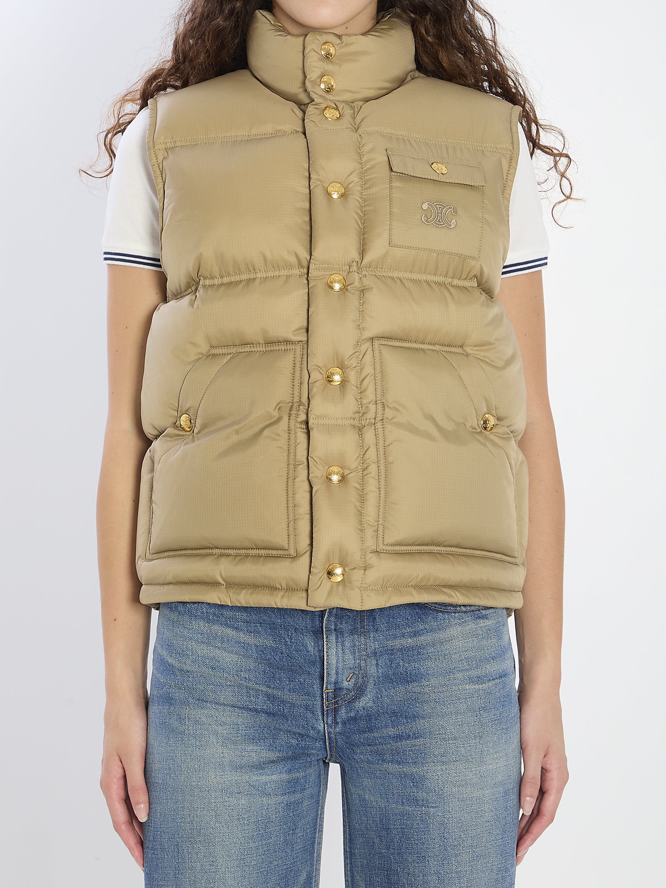 CELINE Quilted Polyamide Gilet - Women’s Vest