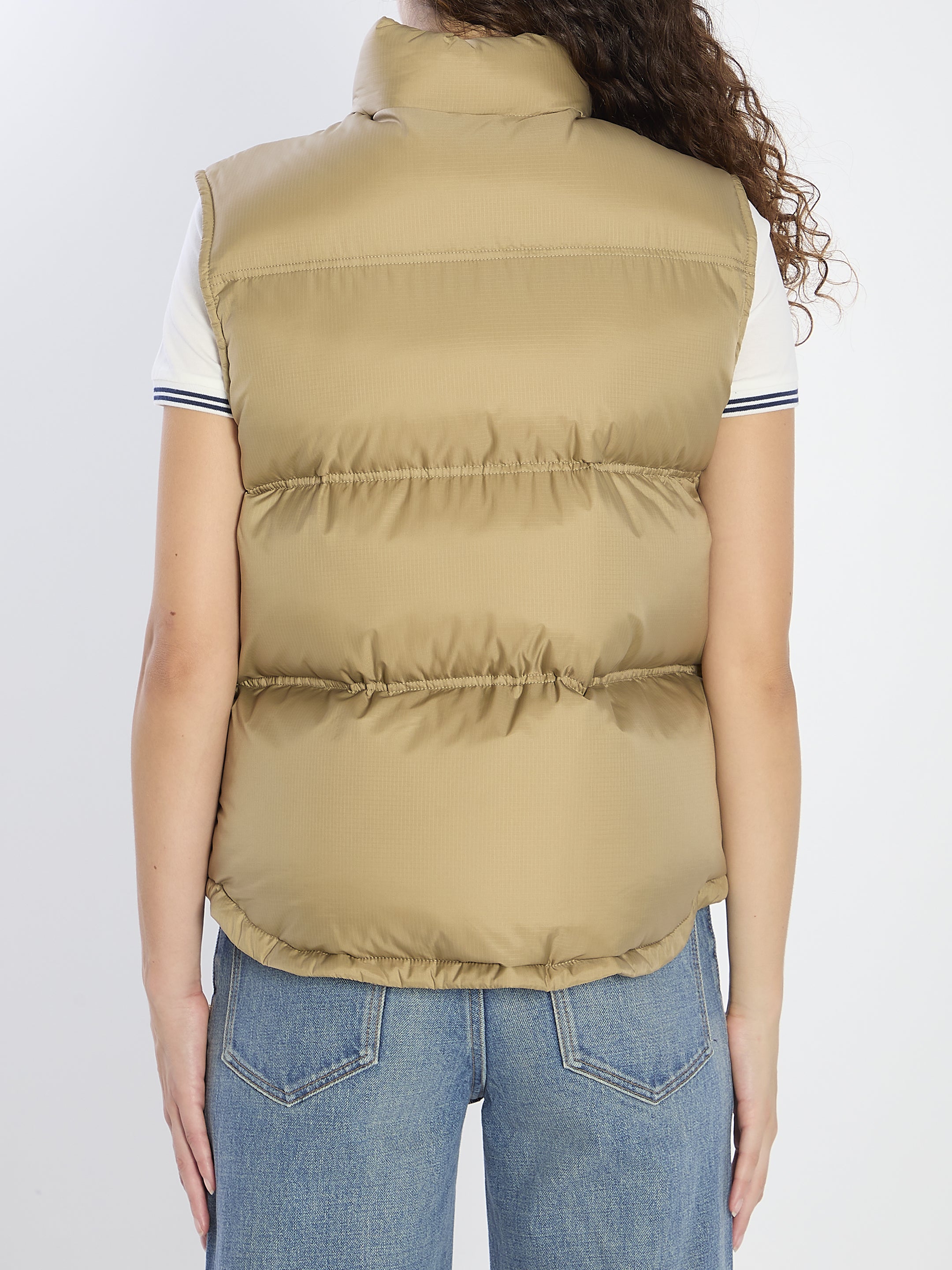CELINE Padded Vest with High Collar - Size 36