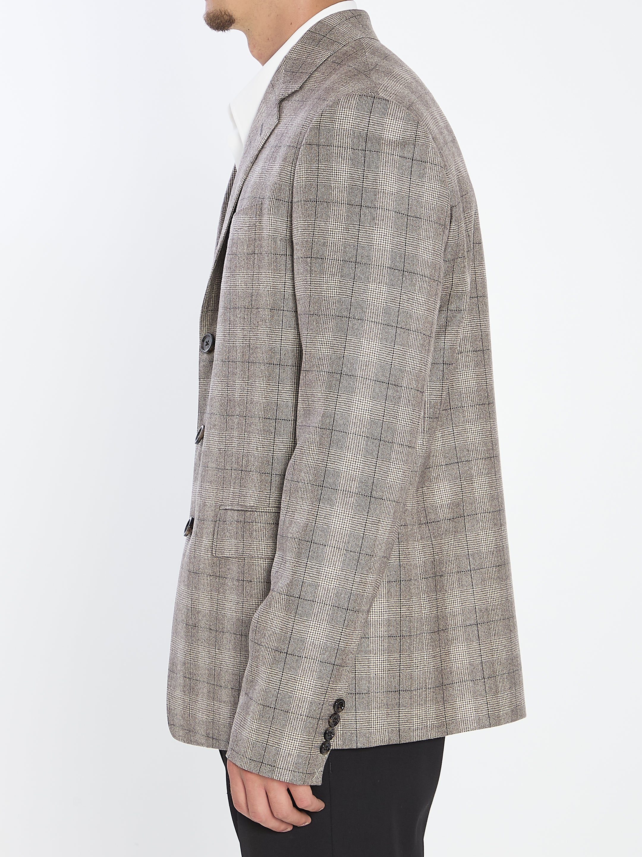 CELINE Men's Wool Vest Jacket - Mini Plastron Design
