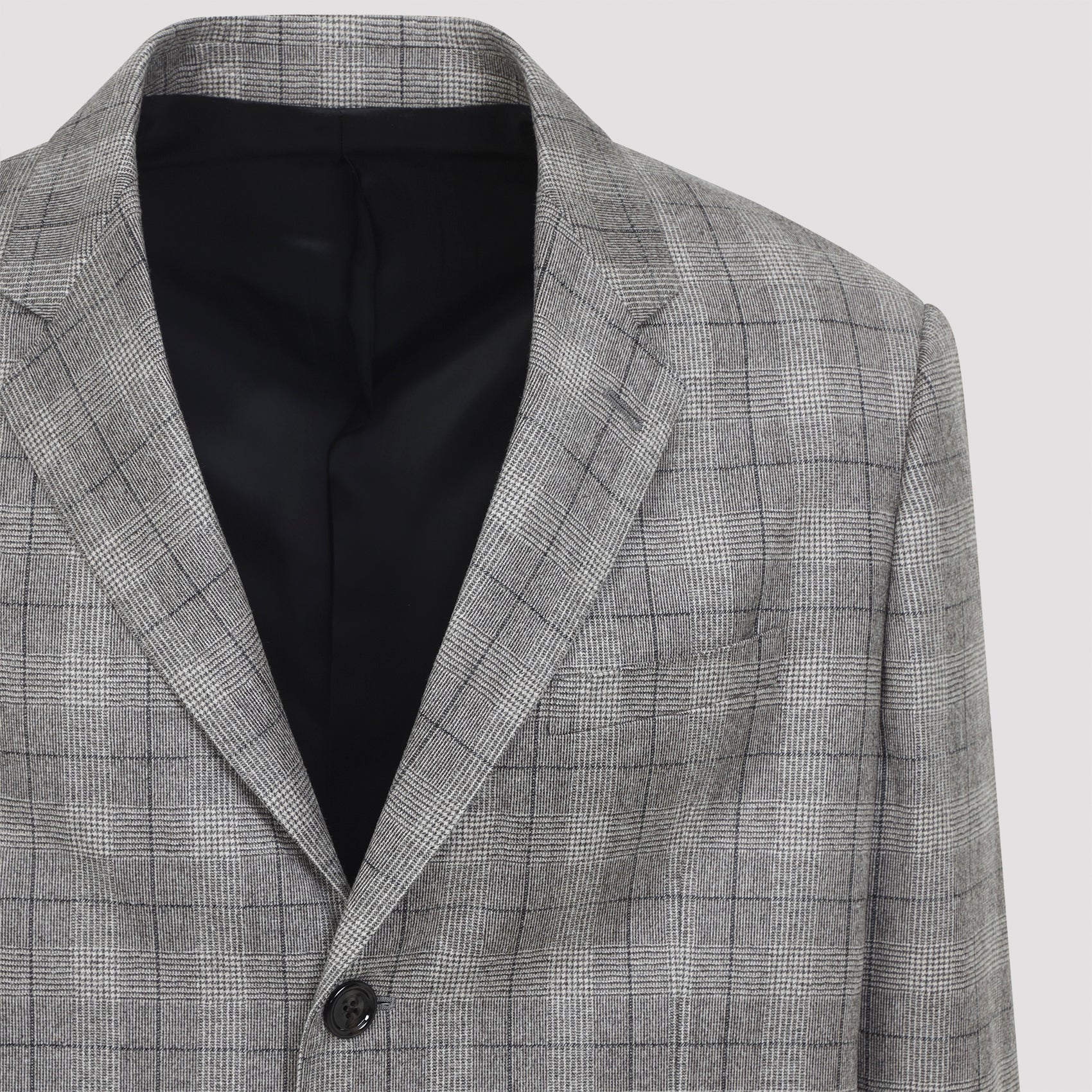 CELINE Men's Wool Vest Jacket - Mini Plastron Design