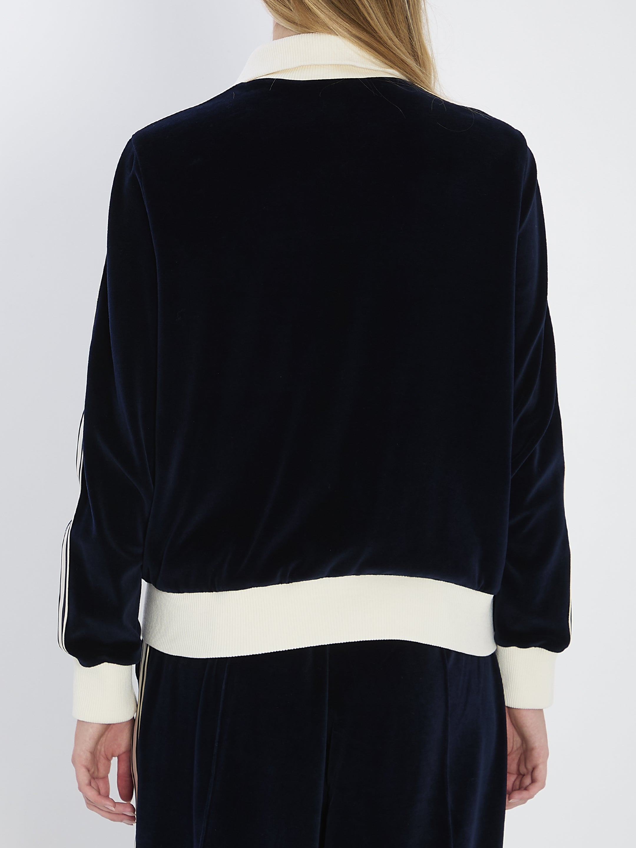 CELINE Triomphe Velvet Jacket - Size M