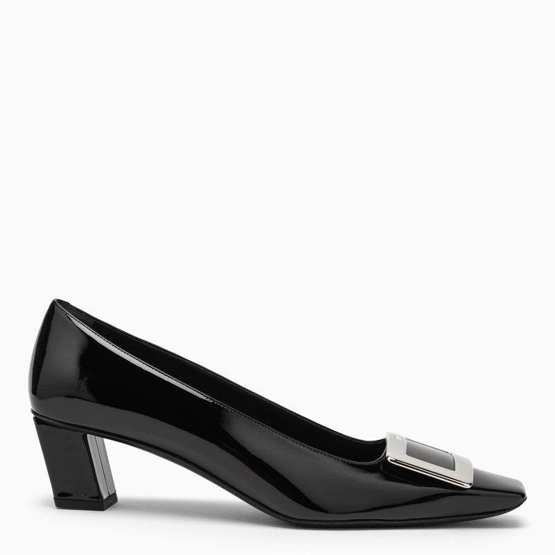 ROGER VIVIER Signature Belle Vivier Pumps with Square Buckle - 4.5 cm Heel