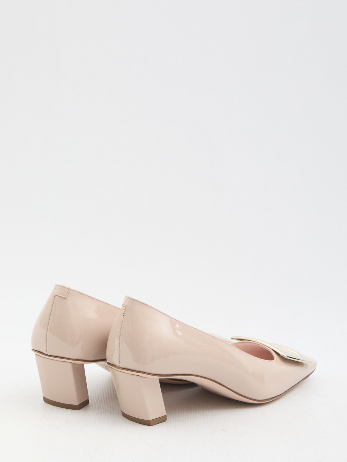 ROGER VIVIER Elegant Pumps with Metal Buckle - 4.5cm Heel