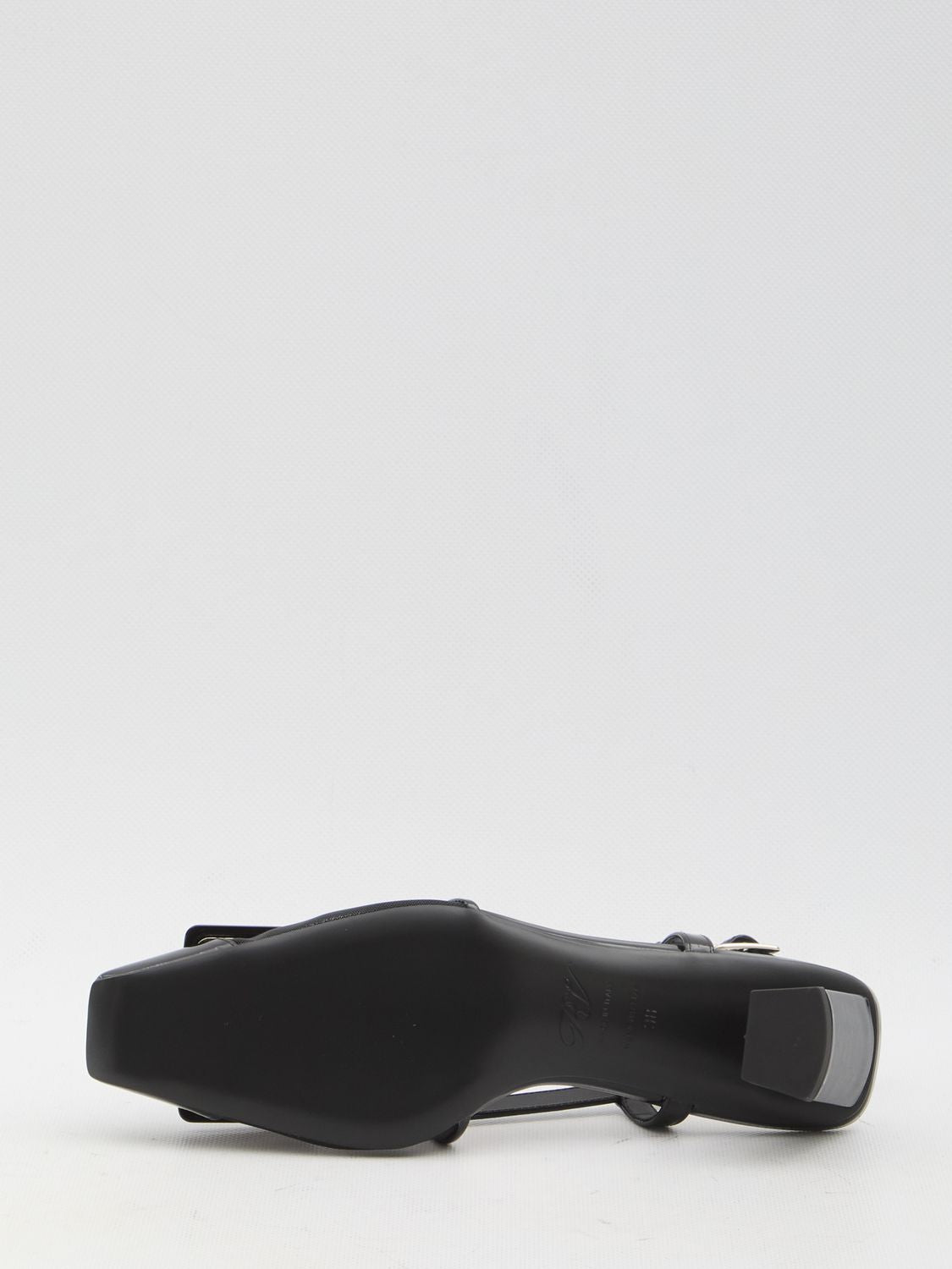 ROGER VIVIER Square-Toe Slingback Mesh Pumps with Skyscraper Heel