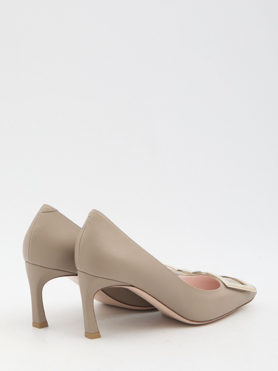 ROGER VIVIER Elegant Square Toe Pumps with Stiletto Heel