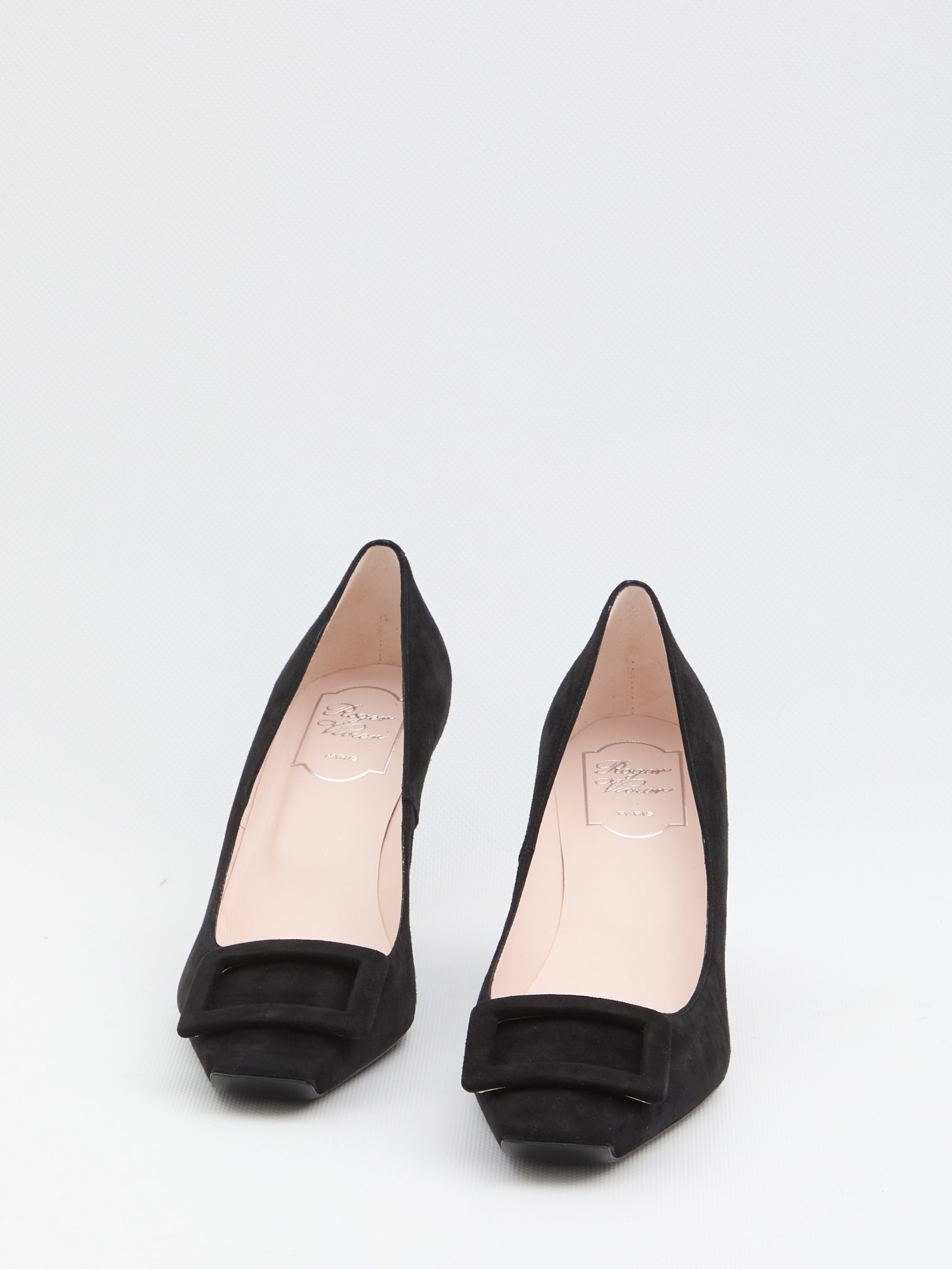 ROGER VIVIER Elegant Trompette Pumps with Square Toe - 7 cm Heel