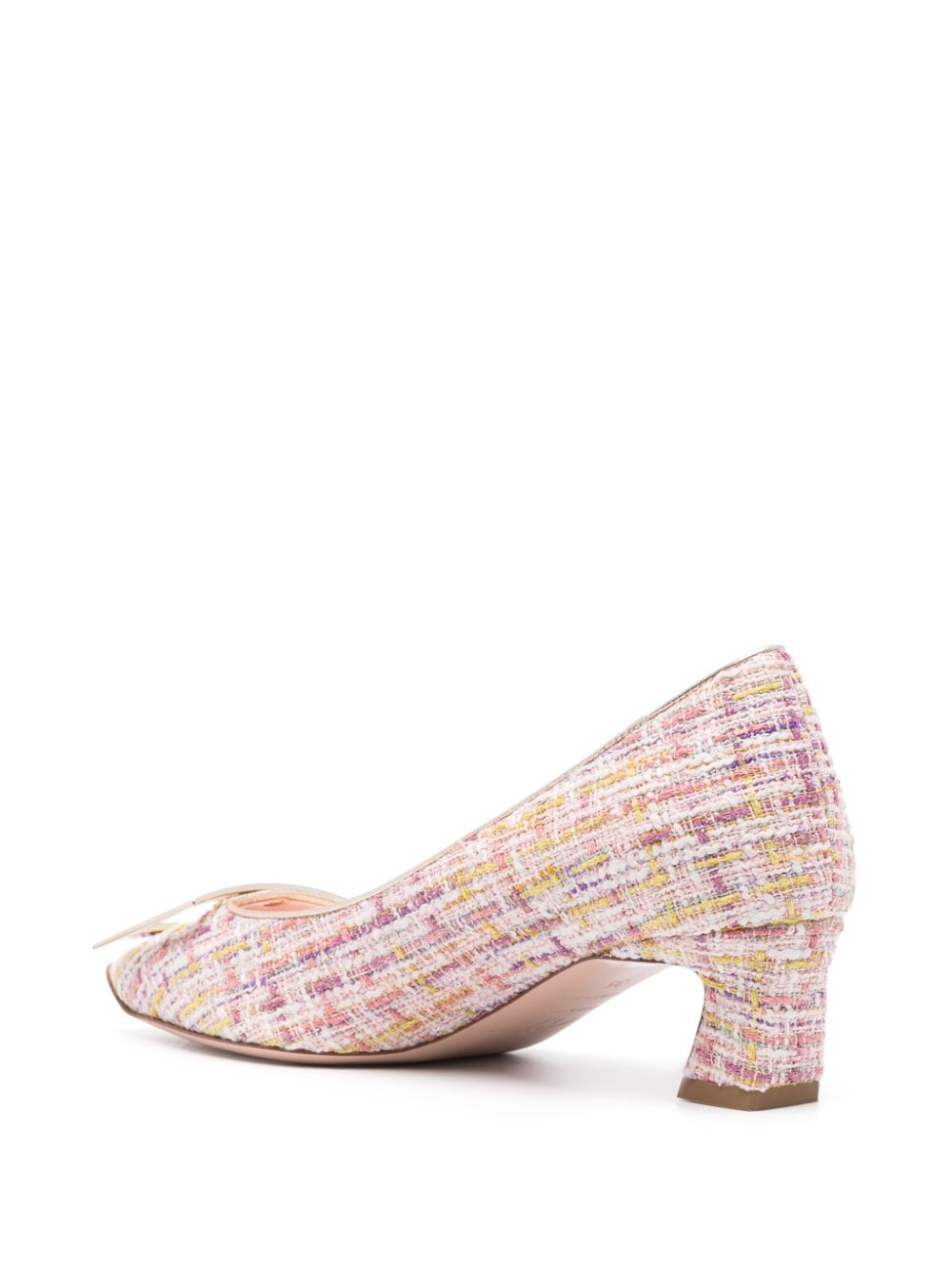 ROGER VIVIER Knit Slip-On Pumps with Block Heel