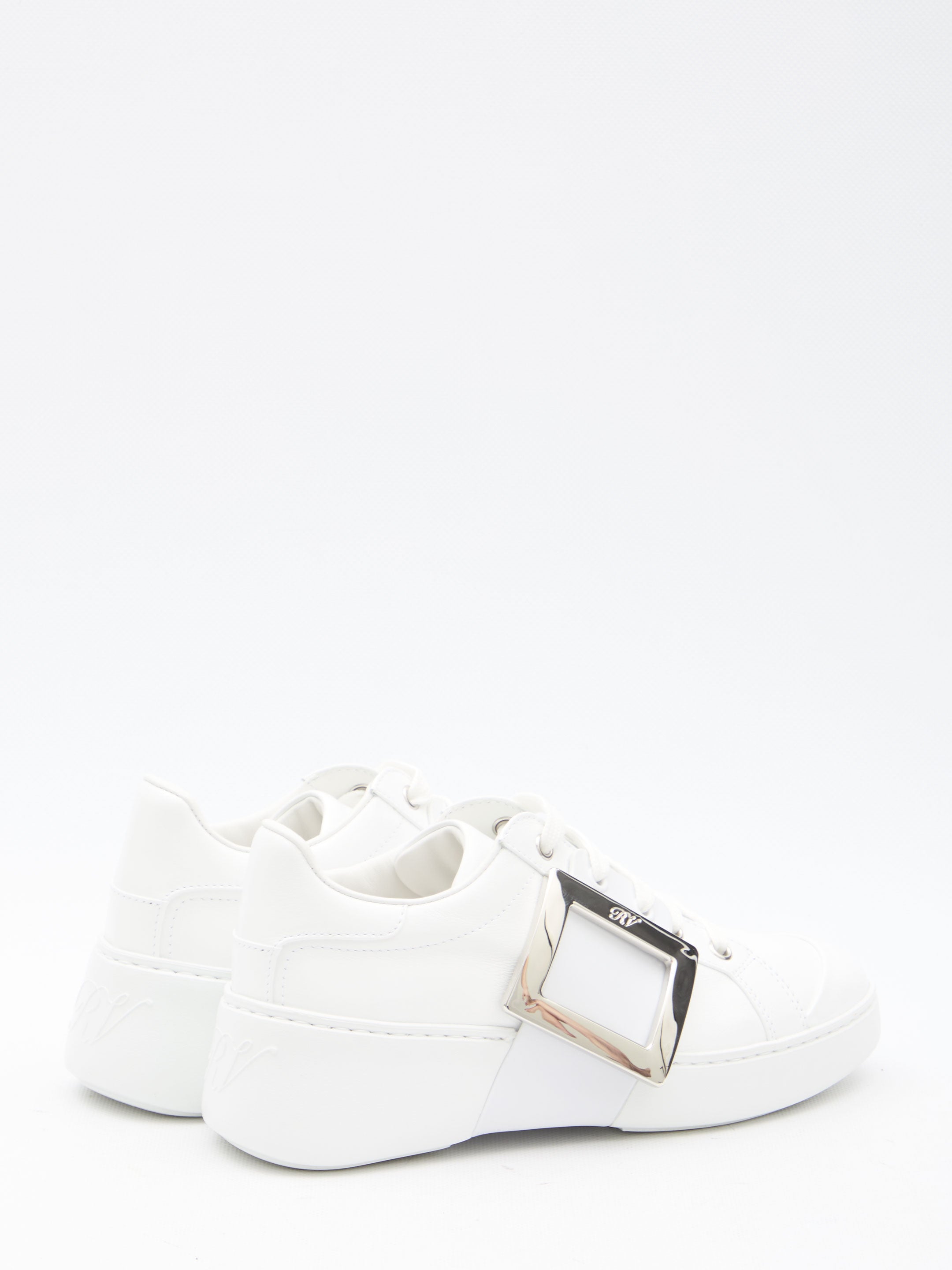 ROGER VIVIER Leather Viv' Skate Sneaker - Women's