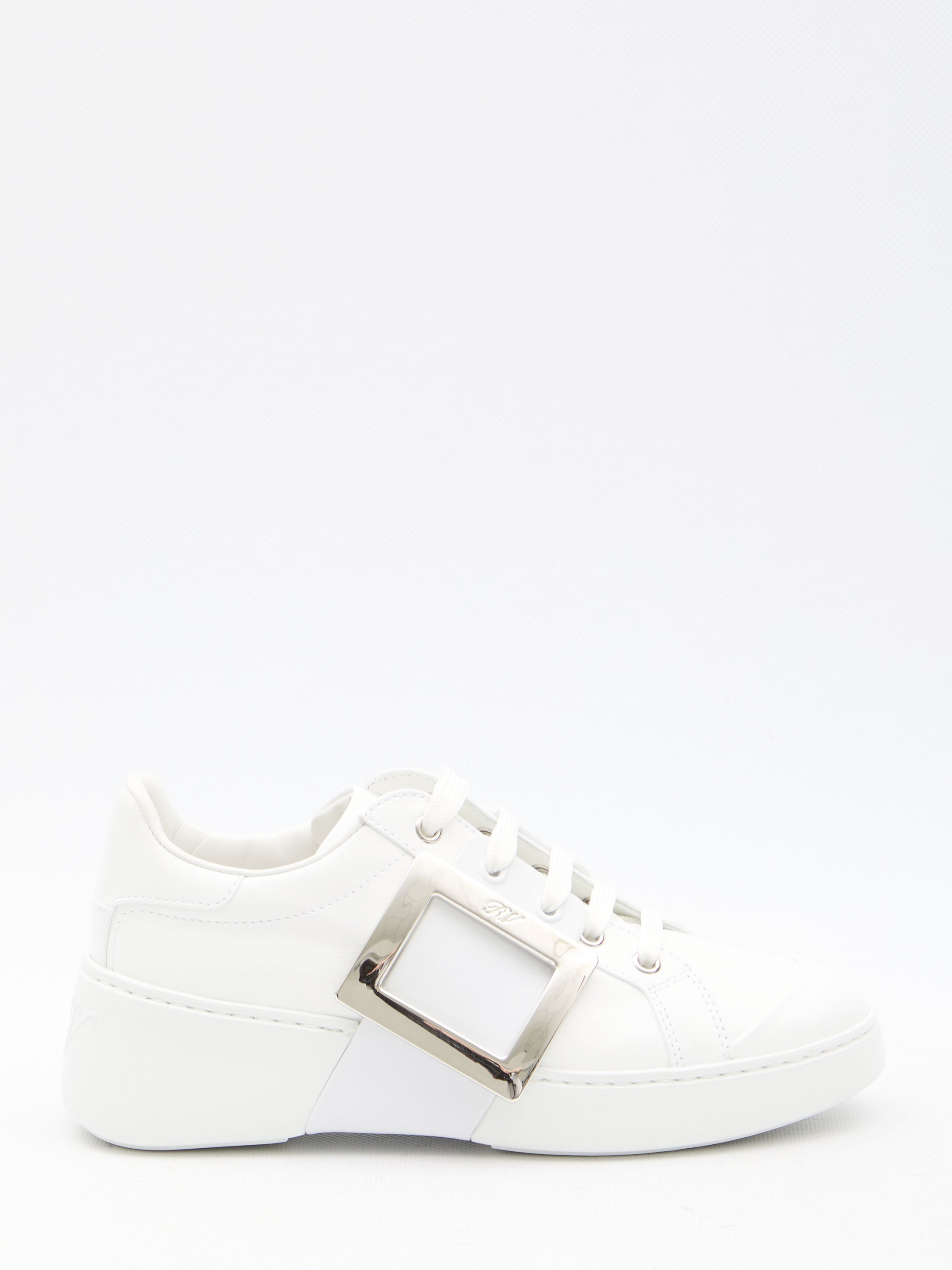 ROGER VIVIER Leather Viv' Skate Sneaker - Women's