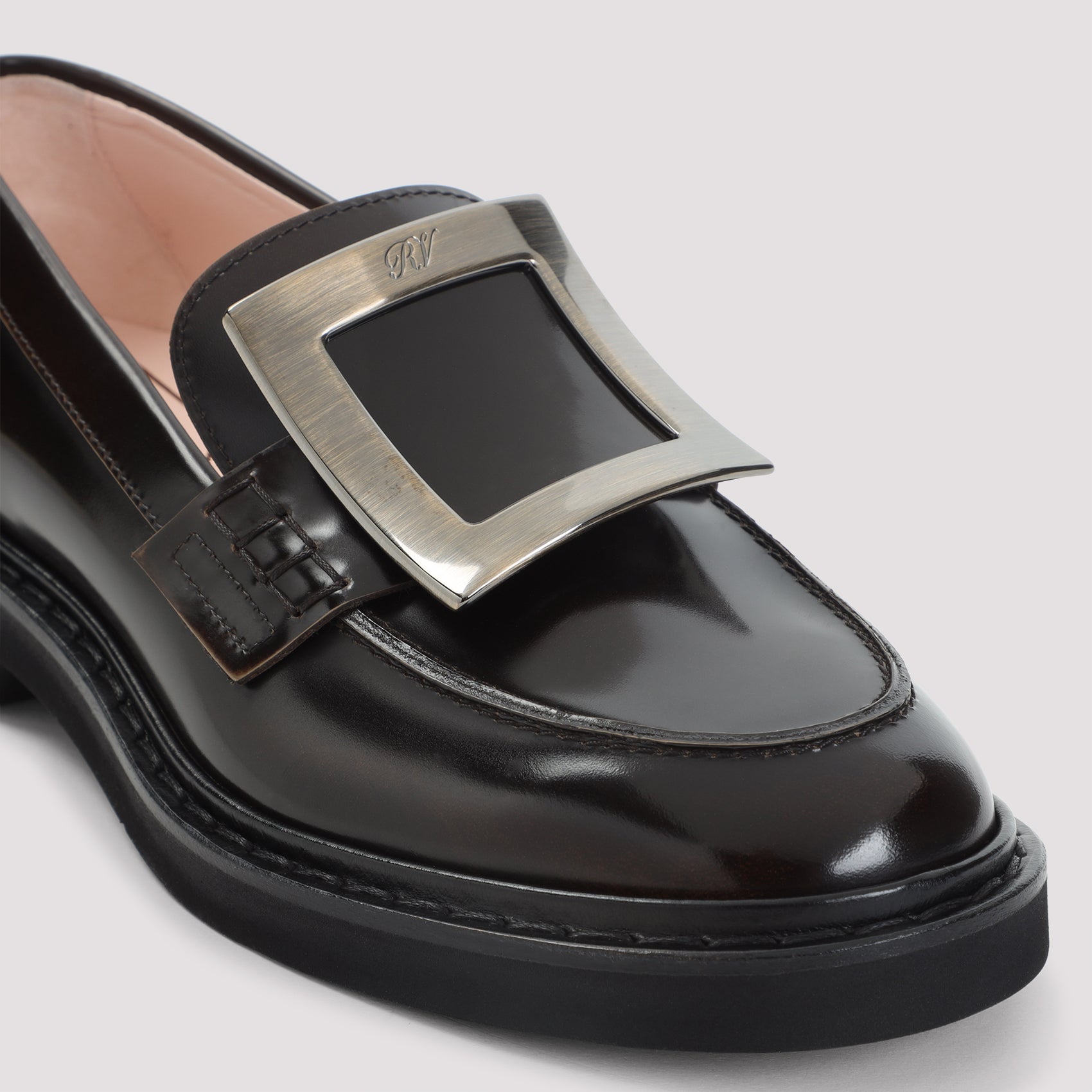 ROGER VIVIER Viv Buckle Platform Loafers
