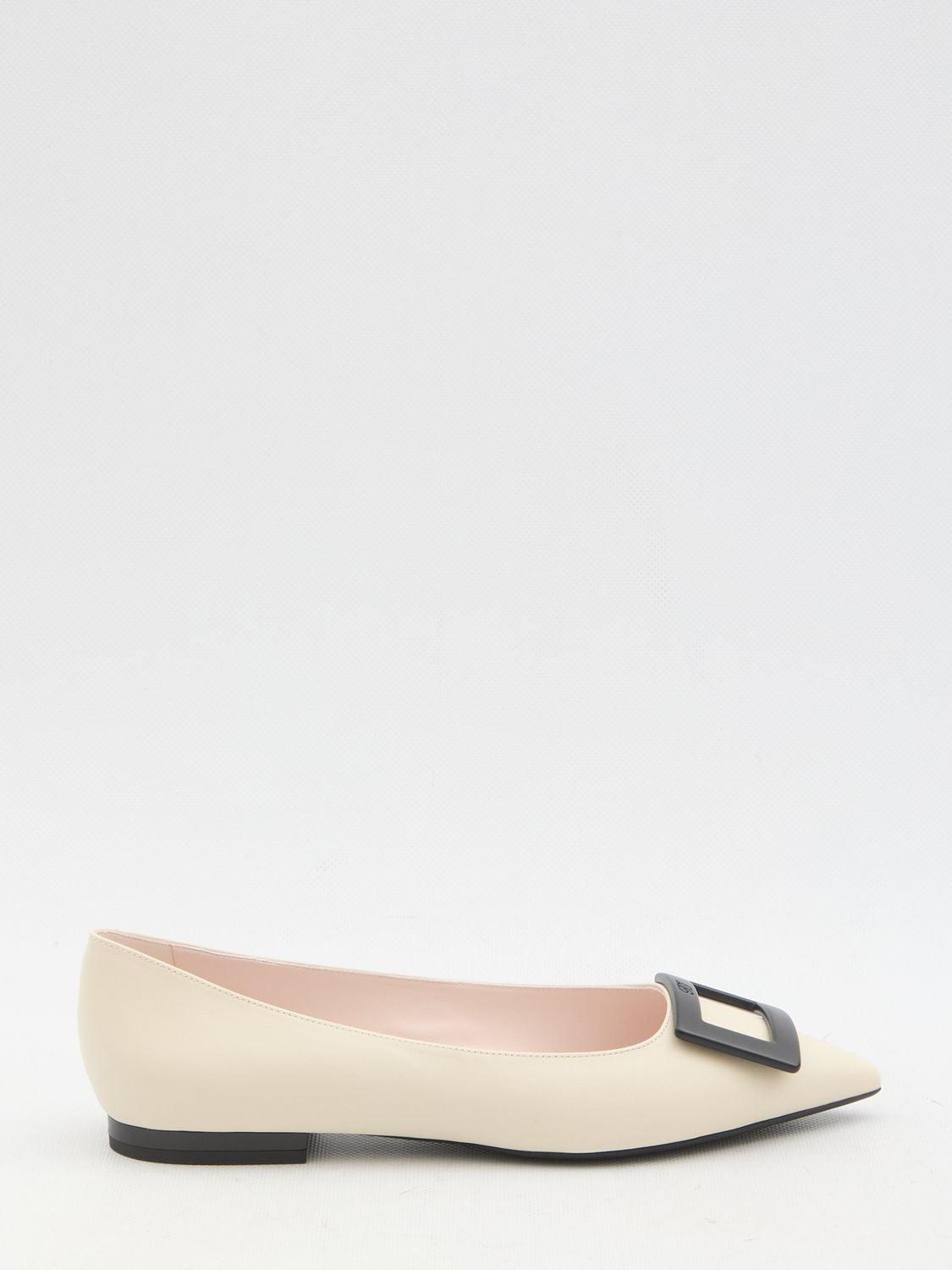 ROGER VIVIER Ballerina Flats with Square Buckle - Low Heel