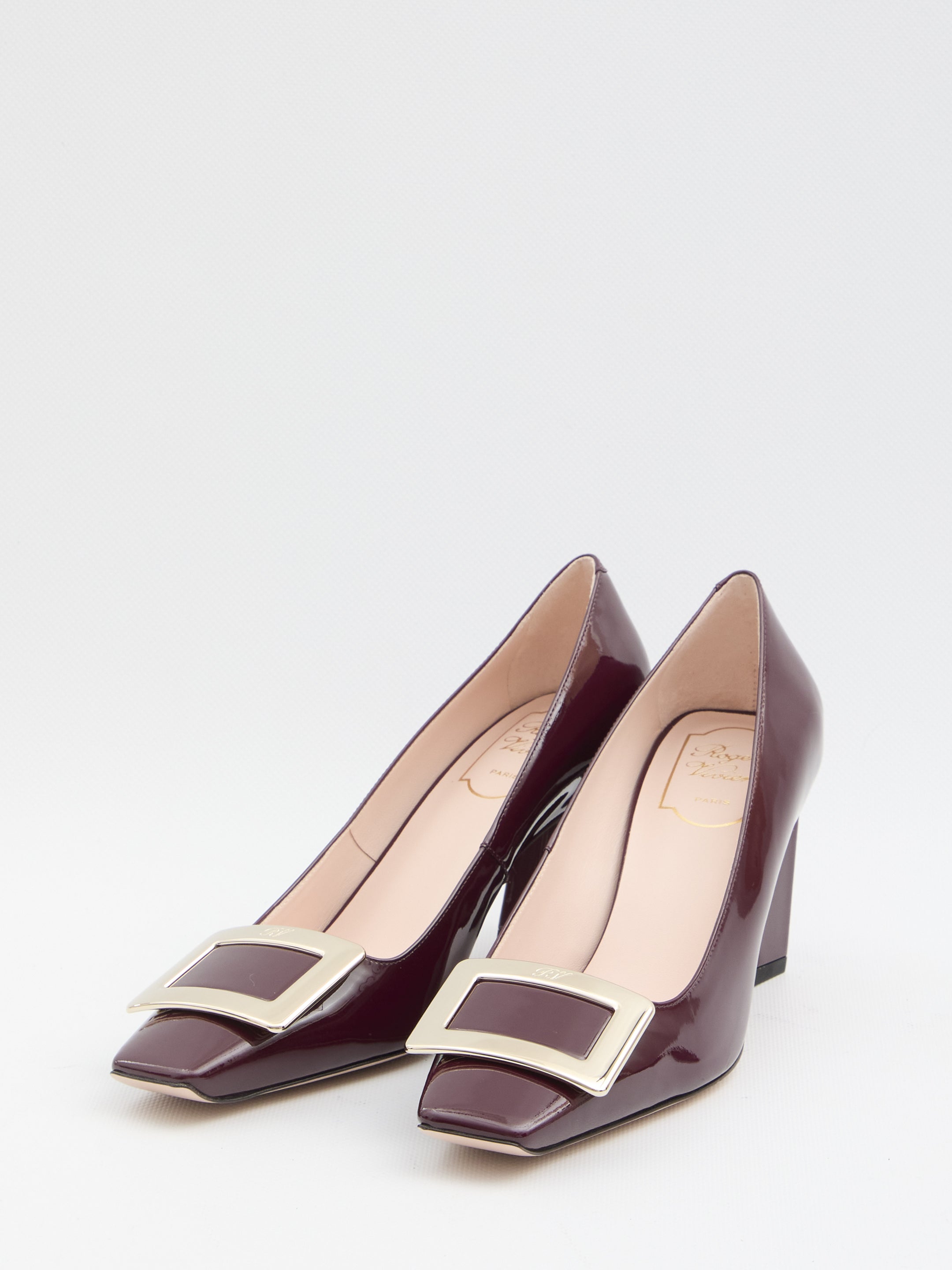 ROGER VIVIER Elegant Squared Toe Pumps with Skyscraper Heel - 7.5 cm
