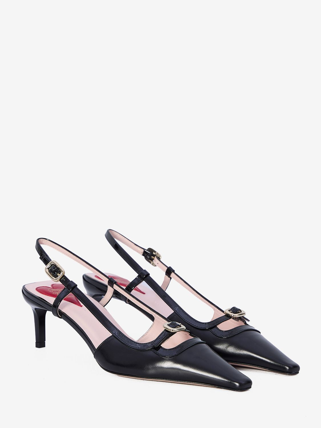ROGER VIVIER Elegant Mini Buckle Slingback Pumps - 5.5cm Heel Height