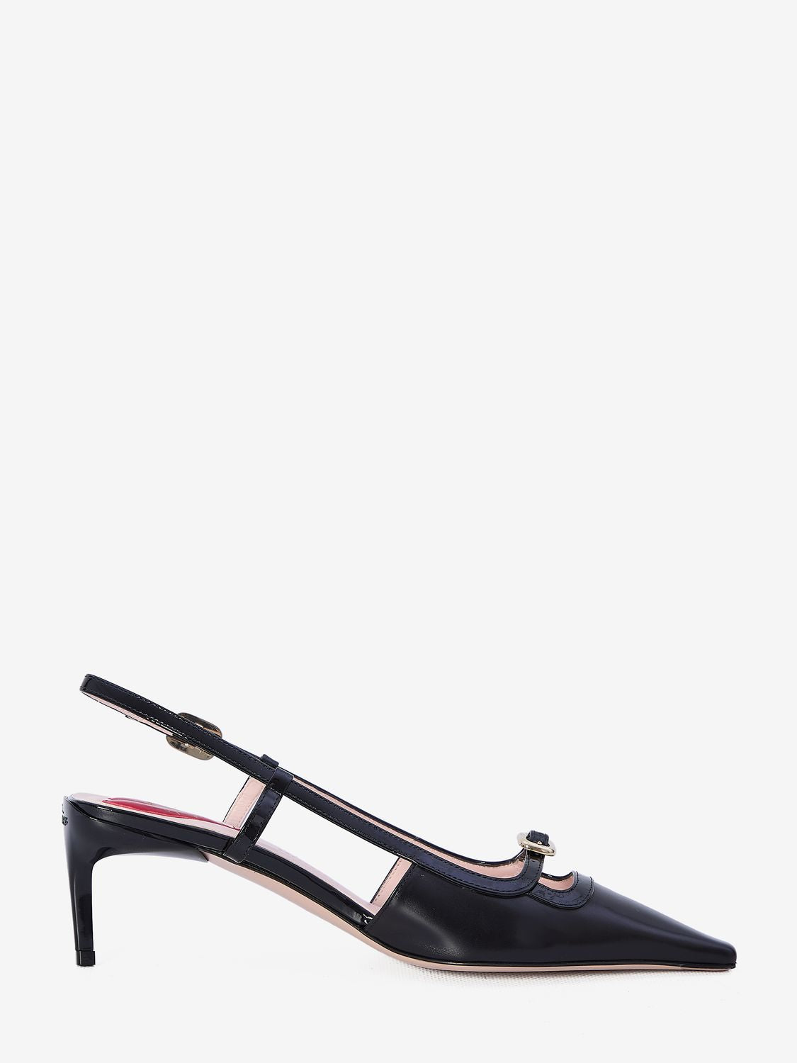 ROGER VIVIER Elegant Mini Buckle Slingback Pumps - 5.5cm Heel Height