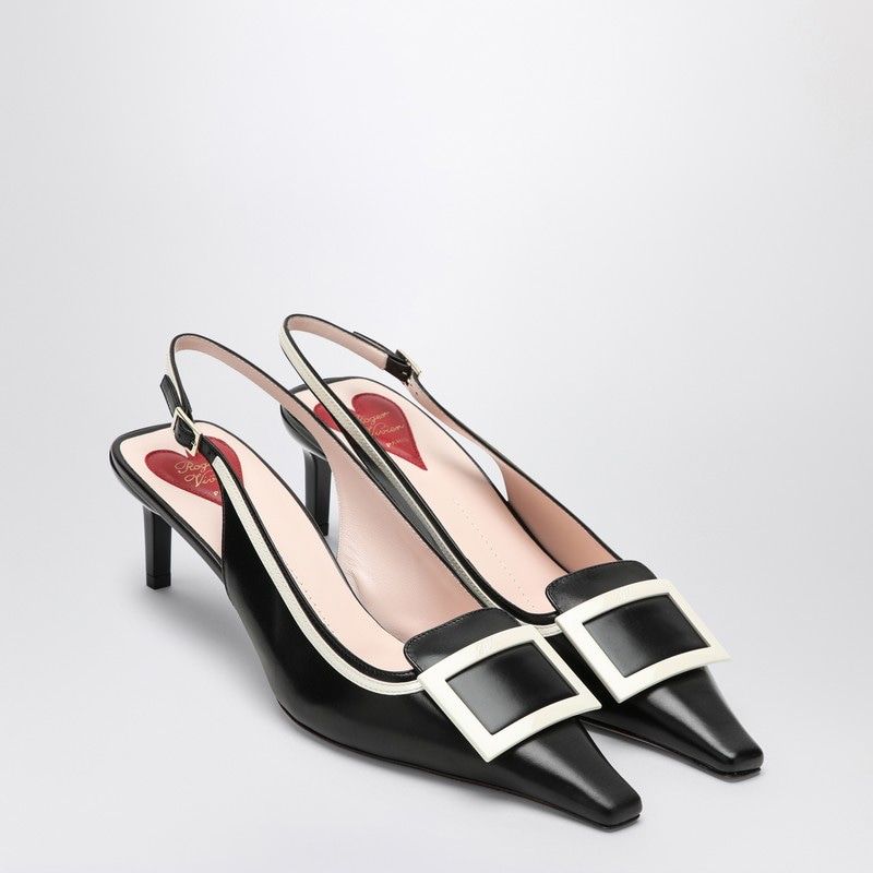 ROGER VIVIER Elegant Buckle Slingback Pumps - 55