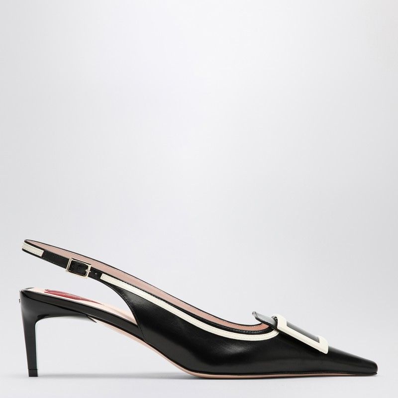 ROGER VIVIER Elegant Leather Slingback Pumps