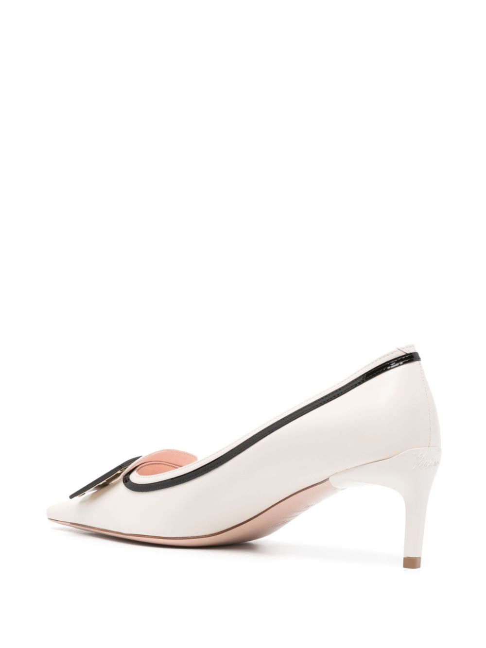 ROGER VIVIER Elegant 55mm Low Heel Leather Pumps
