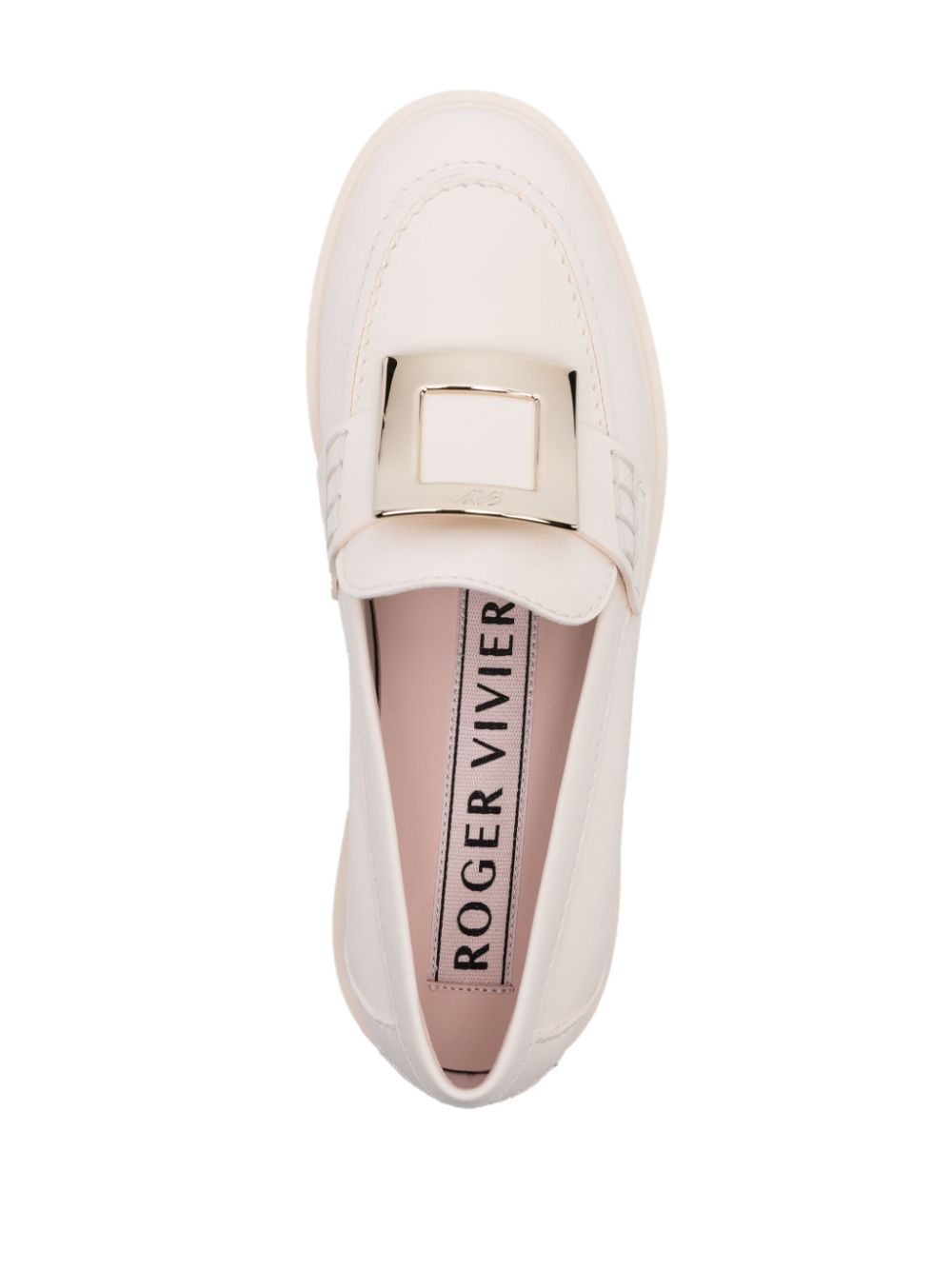 ROGER VIVIER Viv Ranger Leather Loafers for Women