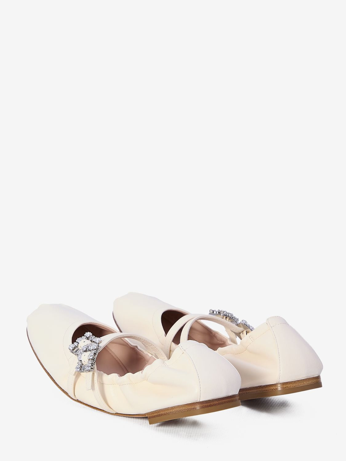 ROGER VIVIER Nappa Ballerinas with Straps