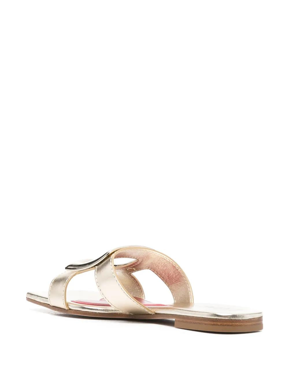 ROGER VIVIER Belle Vivier Gold Mini Slipper for Women